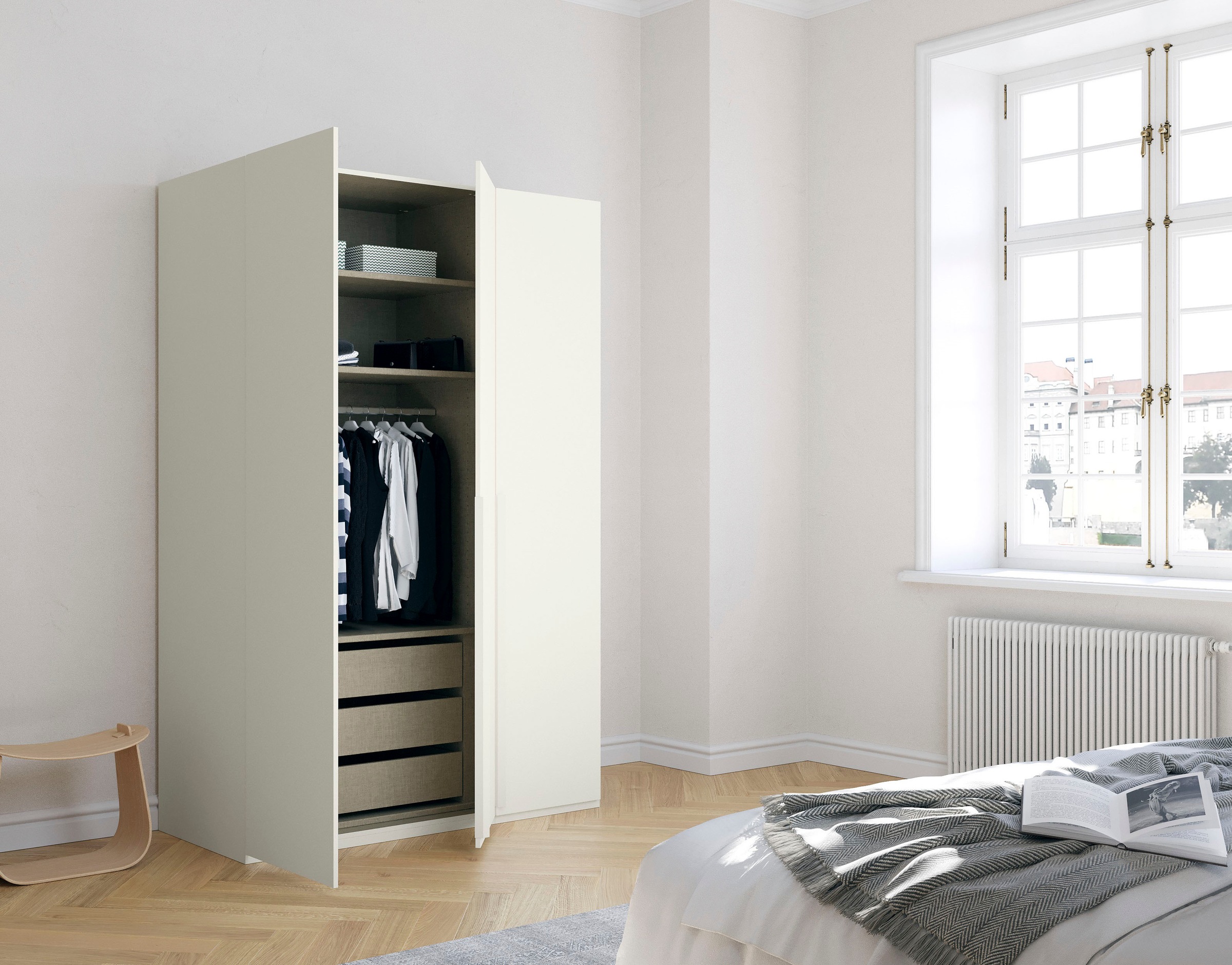rauch Drehtürenschrank »Purisma« Kleiderschrank Schlafzimmerschrank Schrank, mit umfangreicher Innenausstattung