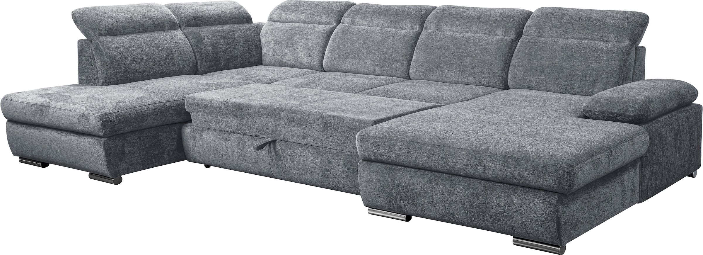 WERK2 Wohnlandschaft »Cordoba inkl. Bett, Bettkasten und Kopfteilfunktion, Breite 359cm«