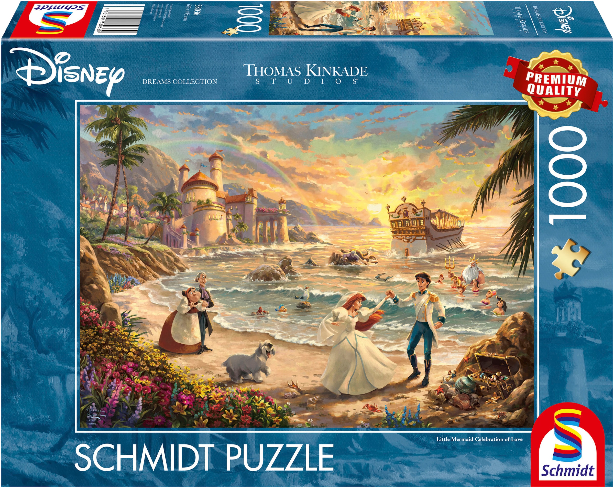 Puzzle »Disney, The Little Mermaid Celebration of Love von Thomas Kinkade«