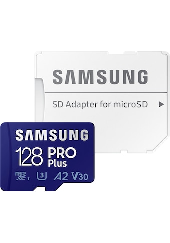 Samsung Speicherkarte »PRO Plus 128GB microSDXC Full HD & 4K UHD inkl. SD-Adapter«,... kaufen