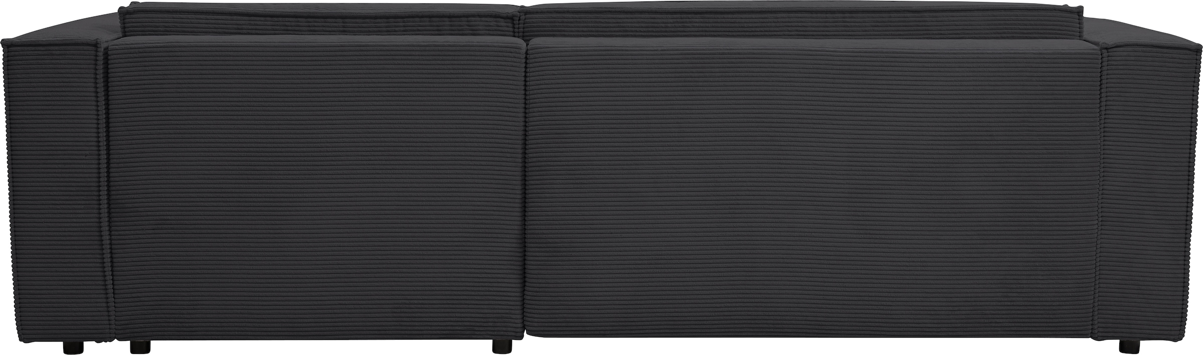 WERK2 Ecksofa »Atlanta-New 295 cm breit mit Bett & Bettkasten, Cord, zeitlos« Cord, L-Form, XXL, Schlaffunktion, Bettkasten