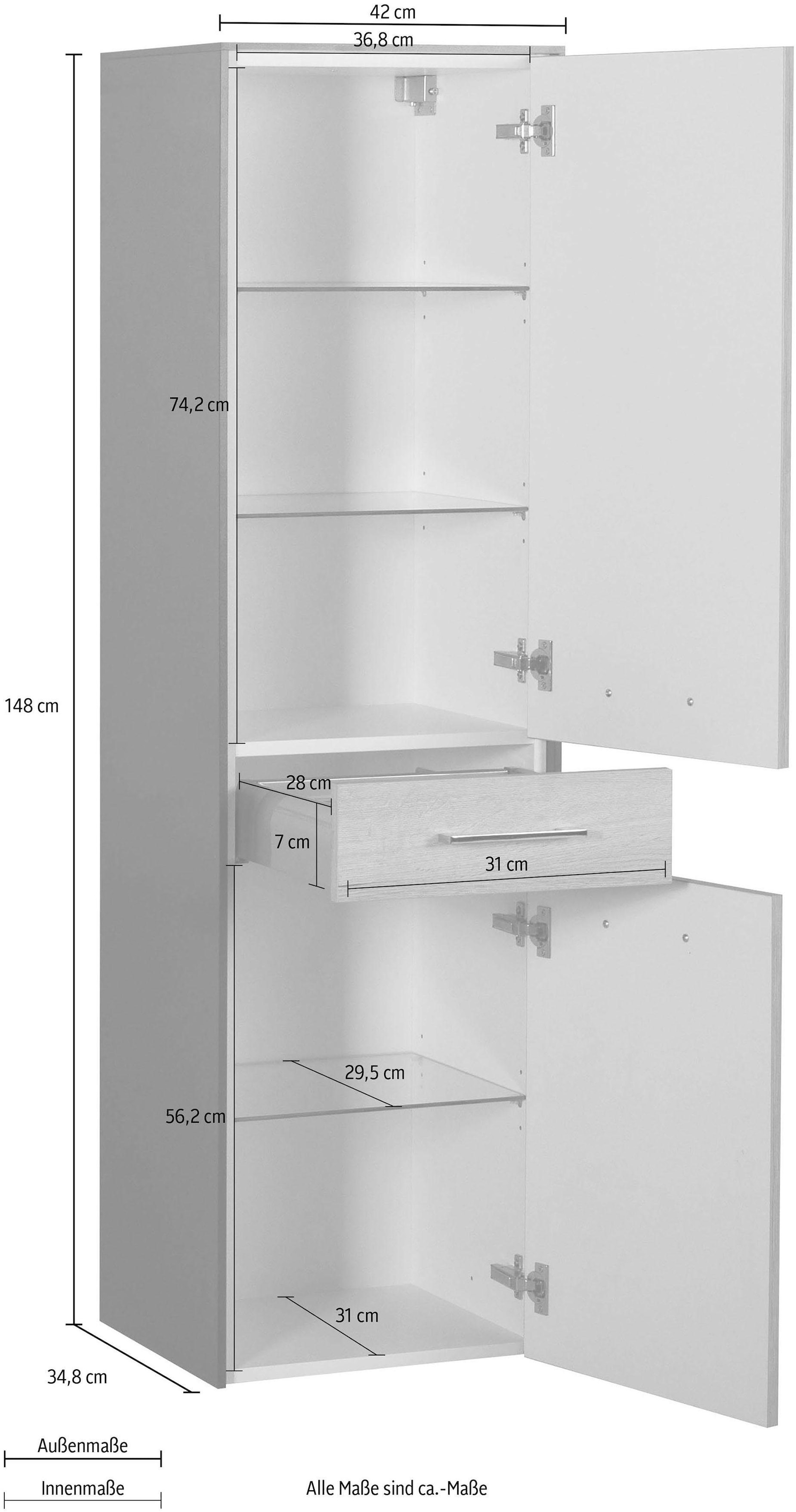 MARLIN Midischrank »3400«, Breite 42 cm