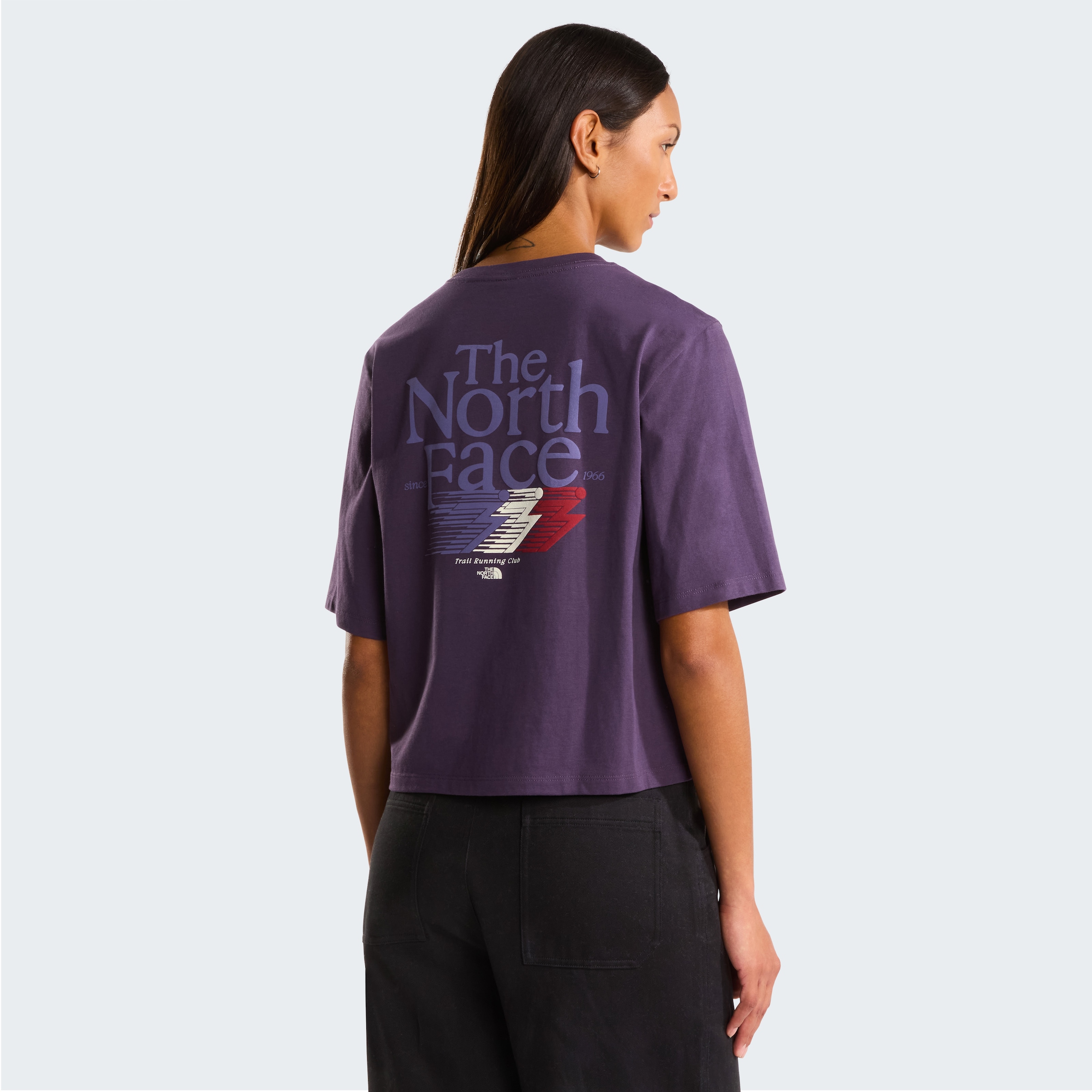 The North Face T-Shirt »W RETRO TRAIL BOXY SS TEE-GRAPHIC«