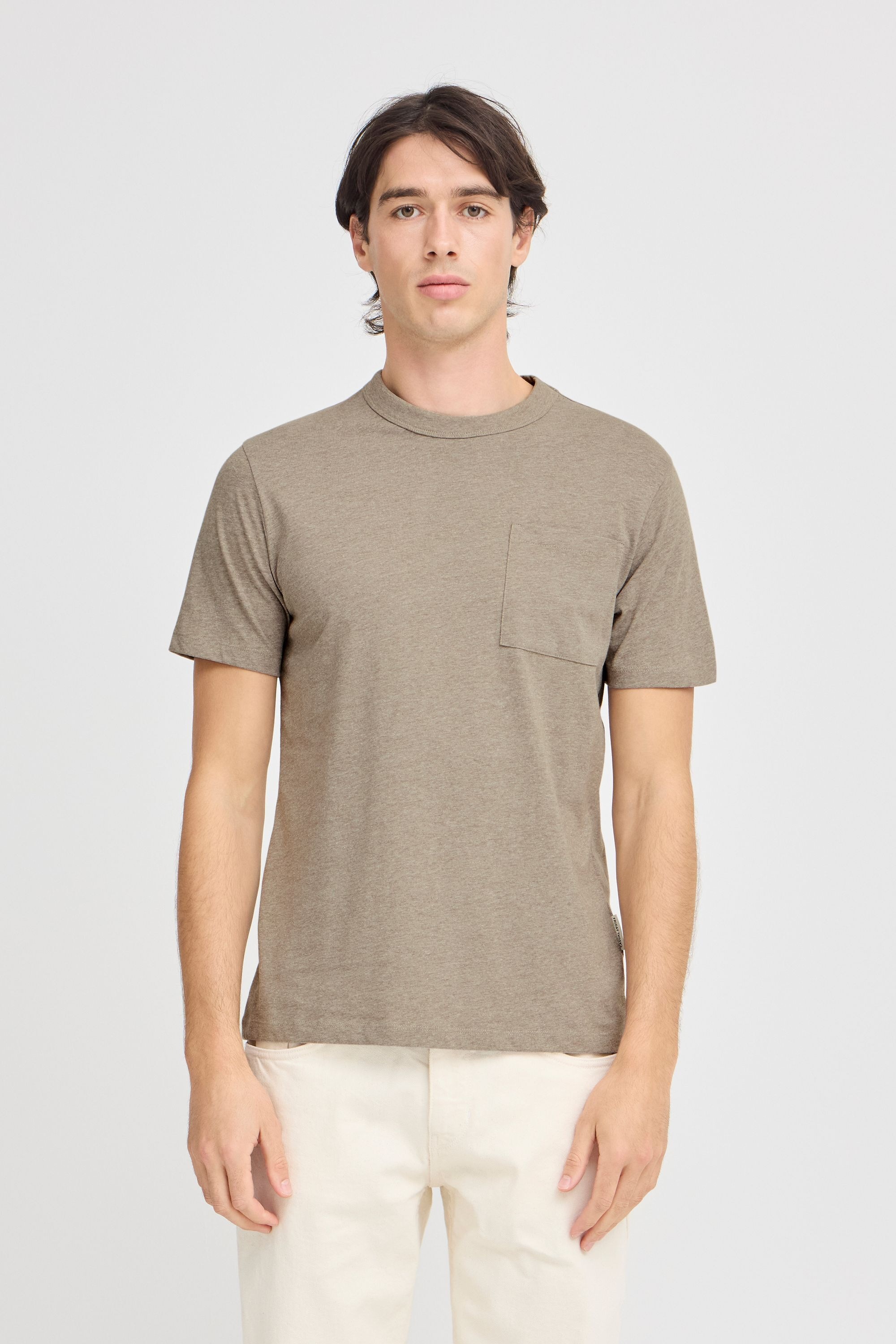 Casual Friday T-Shirt »T-Shirt CFJASPER mélange tee with chest pocket«