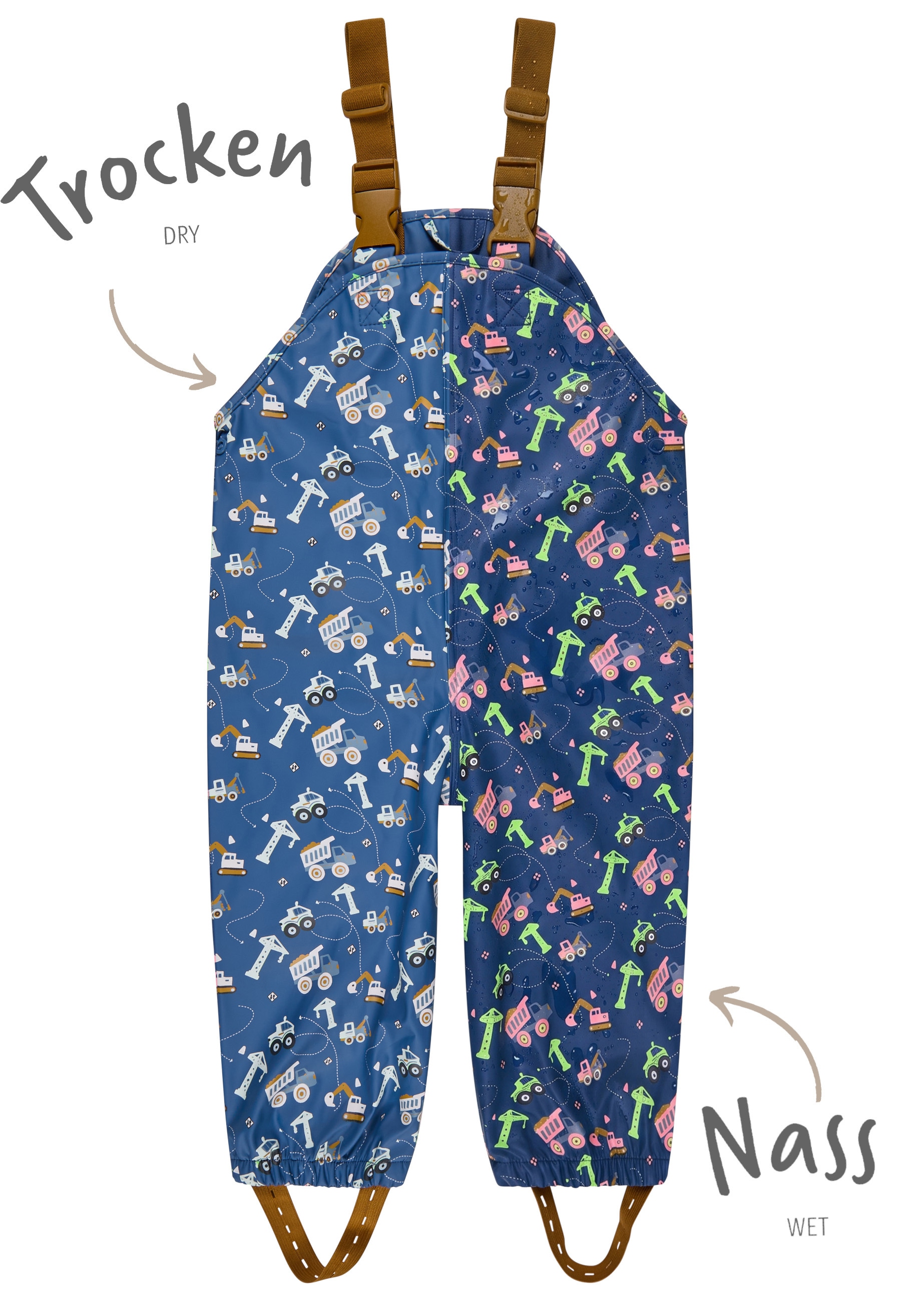 Sterntaler® Regenhose »Farbwechsel Matschhose ungefüttert Baustelle«