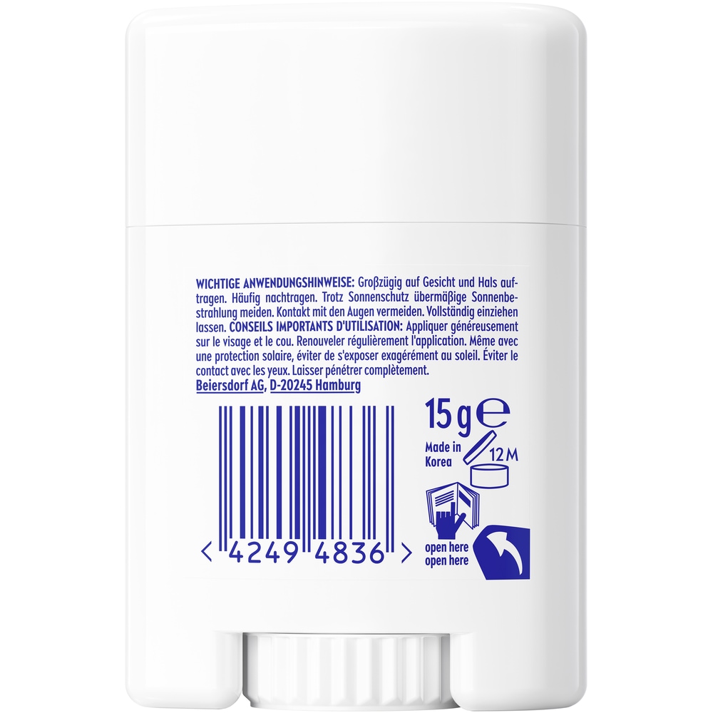 Nivea Sun Sonnenschutzstift »Silky UV Stick LSF50+« für das Gesicht, mit Lichtschutzfaktor 50+, nicht fettende Formel