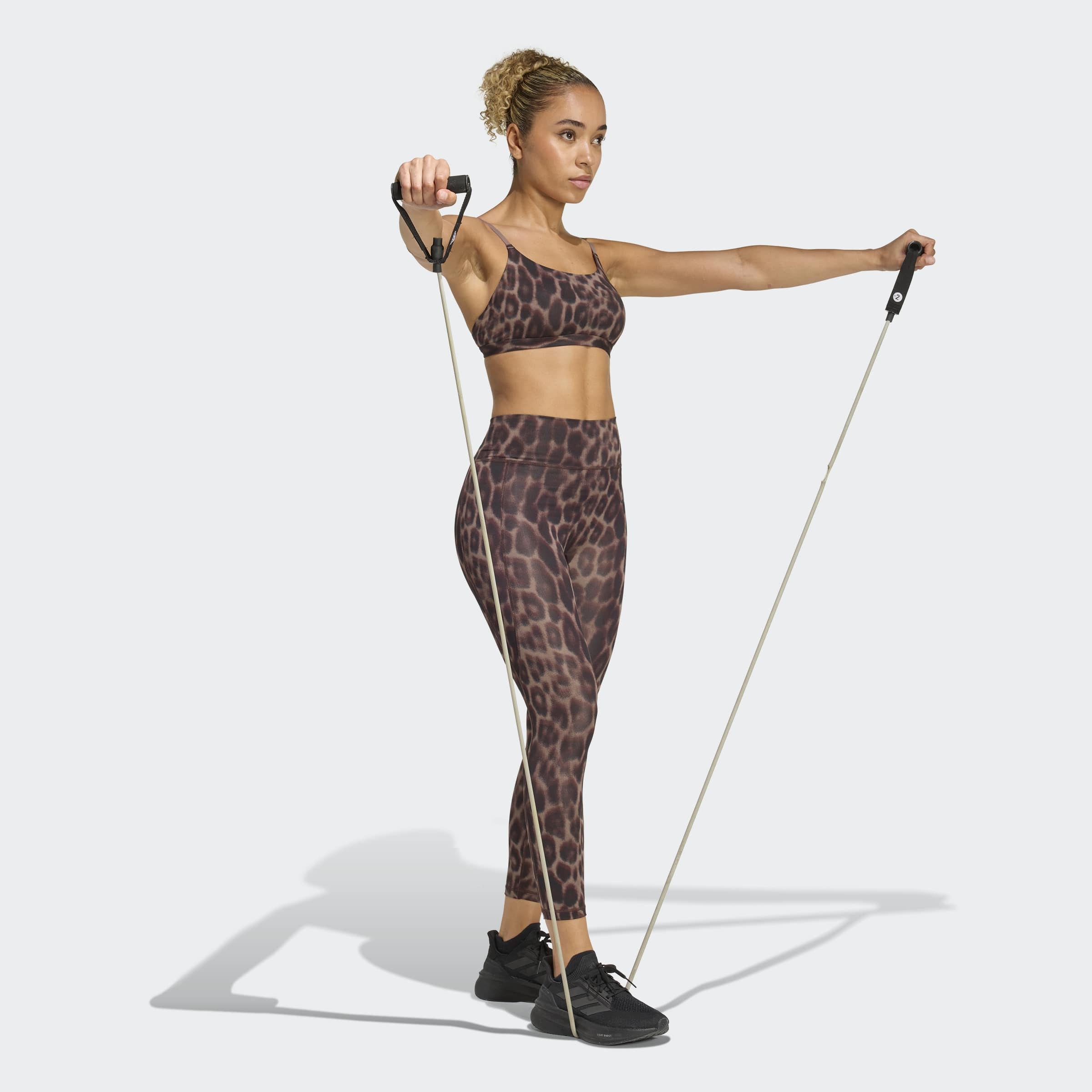 adidas Performance Trainingstights »OPTIME ESSENTIALS WORKOUT LEOPARD 7/8 LEGGINGS«