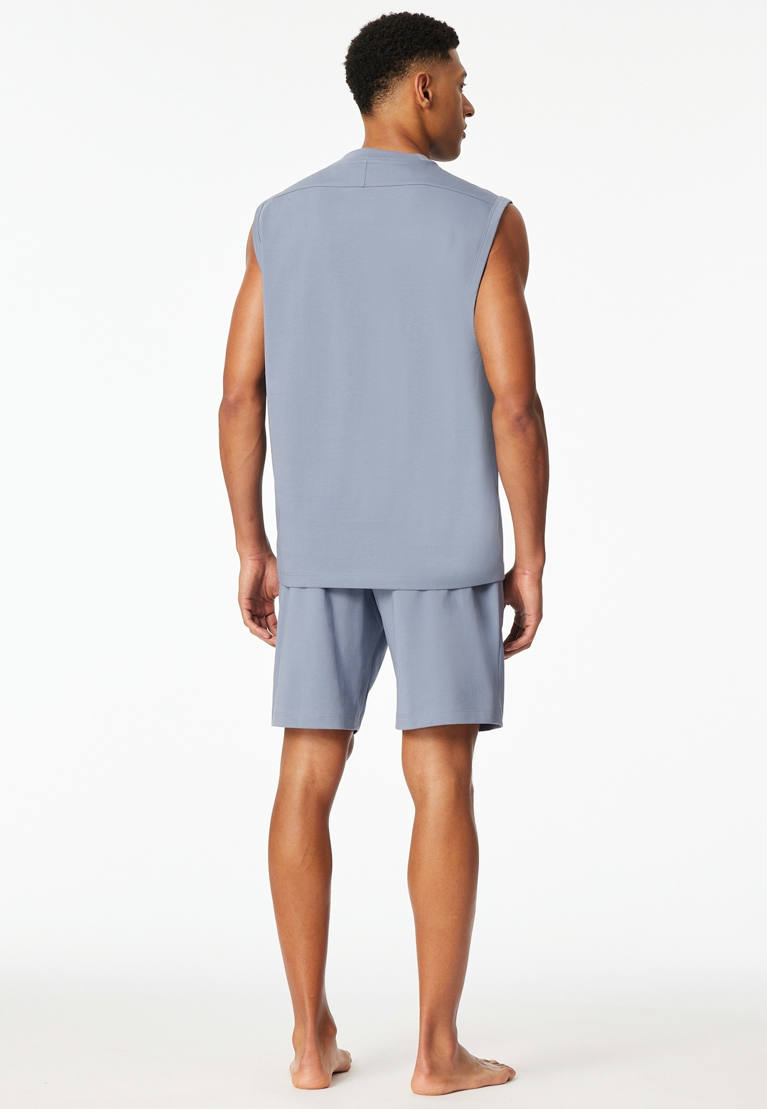 Schiesser Shorty »Modern Nightwear« 2 mit Rundhalsausschnitt und ärmellos, leichter Oversize-Fit