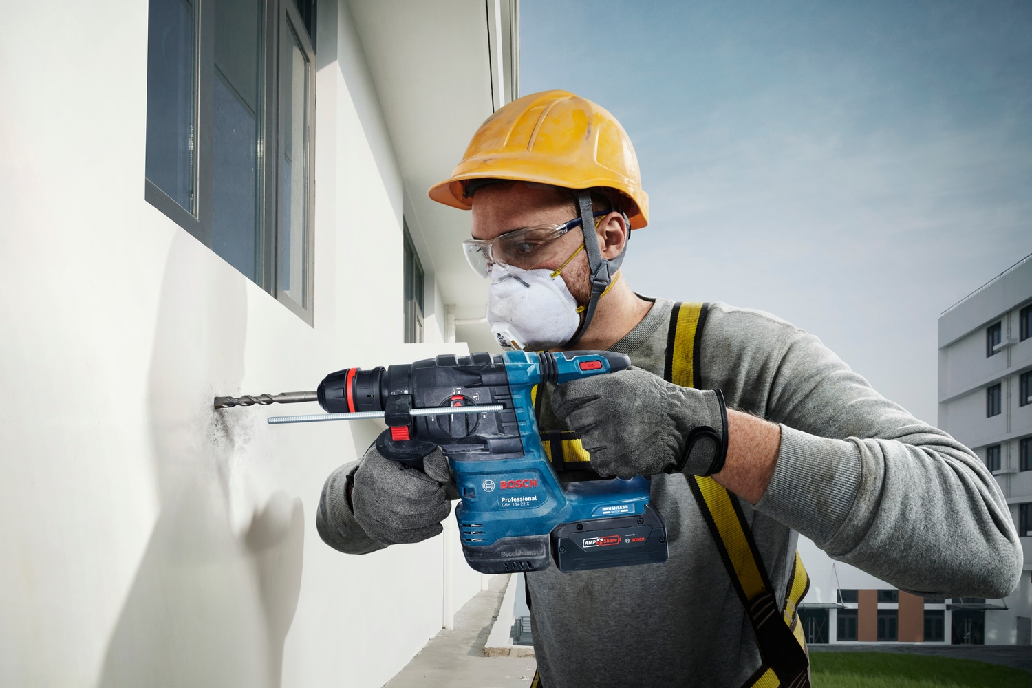 Bosch Professional Akku-Bohrhammer »GBH 18V-22 X«, mit ONECHUCK, in L-BOXX 136, ohne Akku und Ladegerät