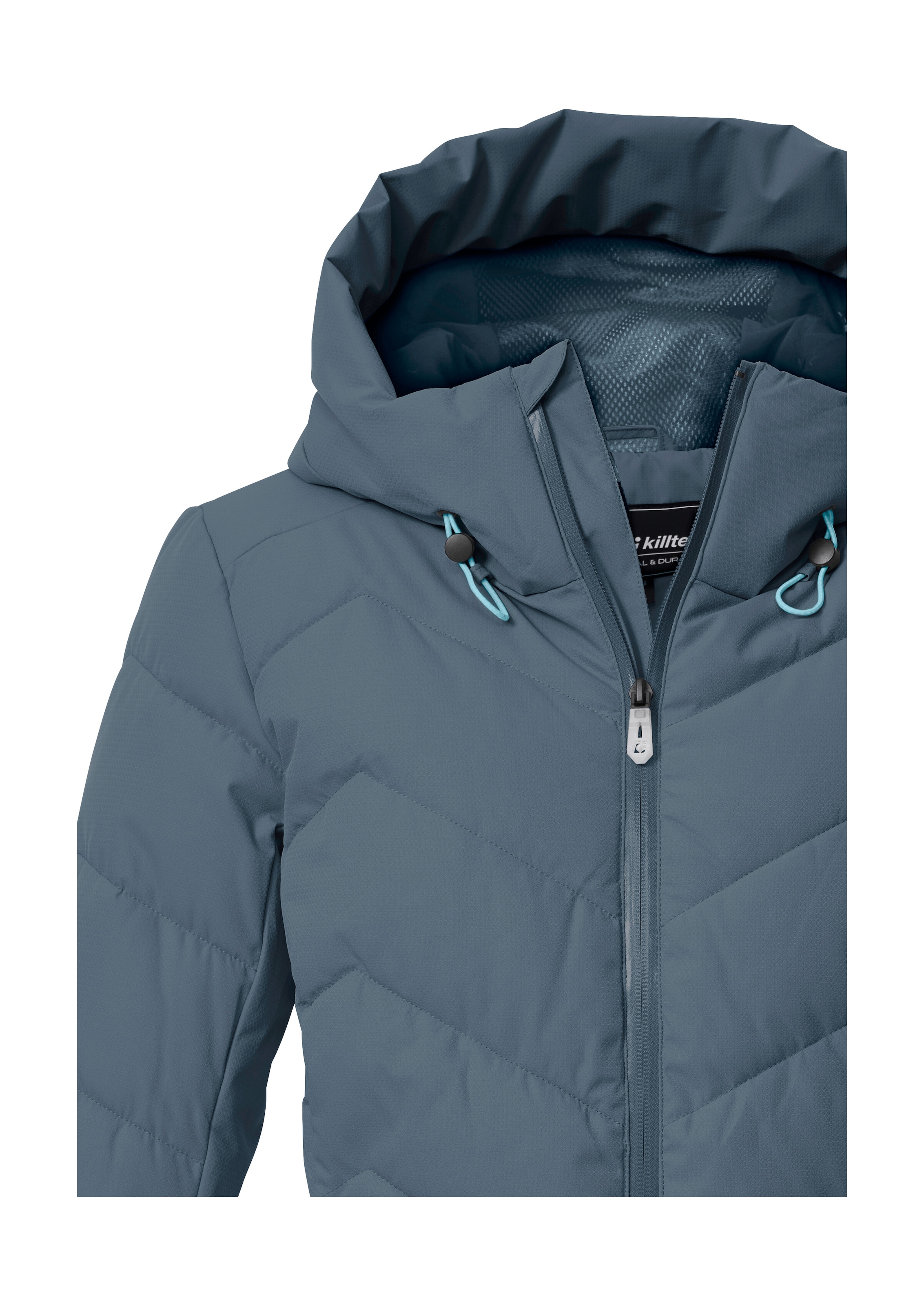 Killtec Skijacke »KSW 31 WMN SKI QLTD JCKT« Winddichte, wasserabweisende Skijacke mit Daunenoptik und Schneefang