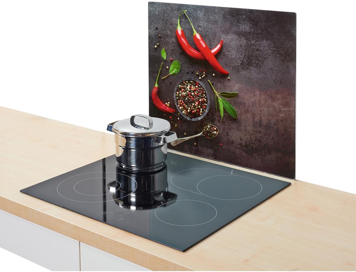 Zeller Present Schneide- und Abdeckplatte »Chilli« Silikonfüßen