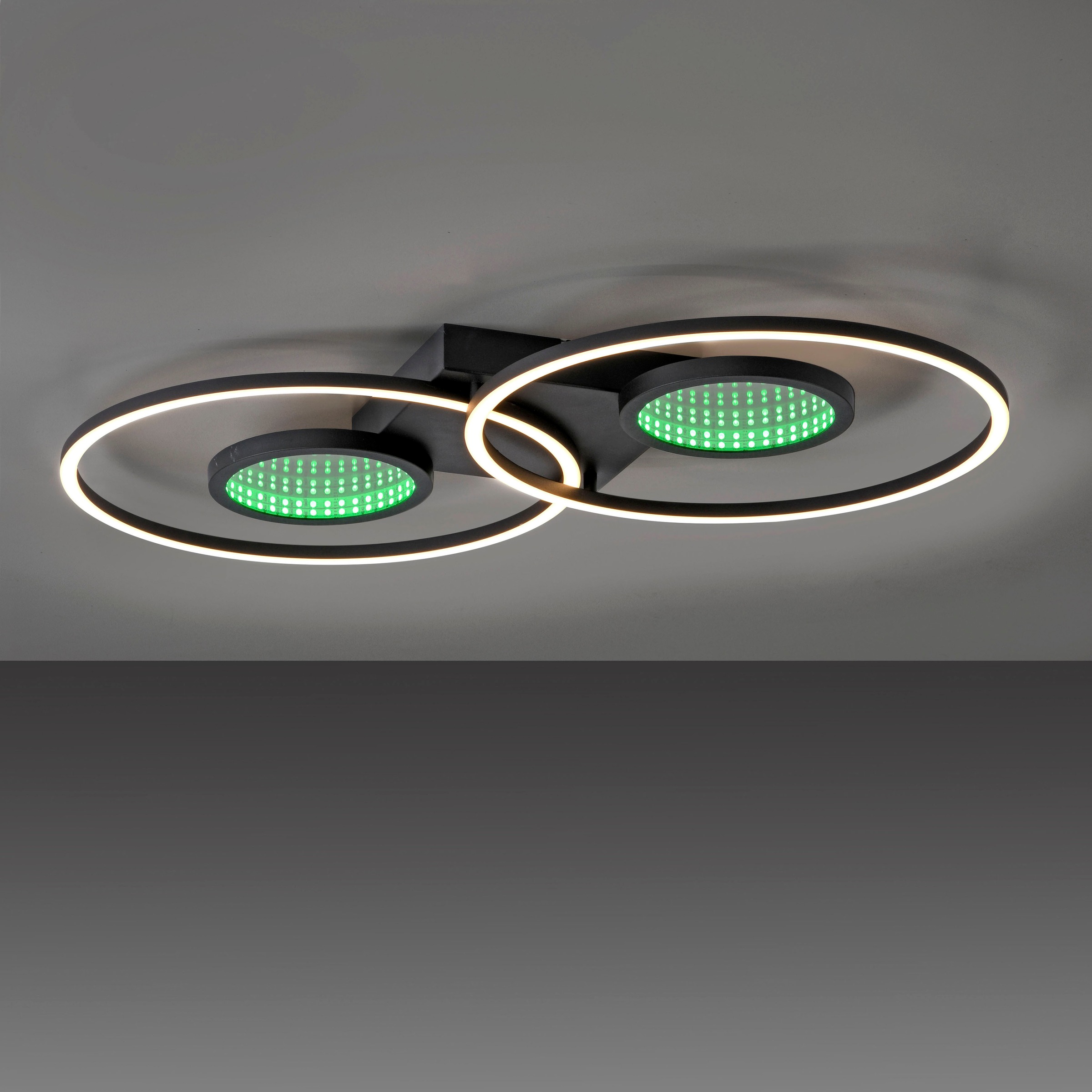 JUST LIGHT Deckenleuchte »TUNEL«, 2 flammig, Leuchtmittel LED-Board | LED fest integriert