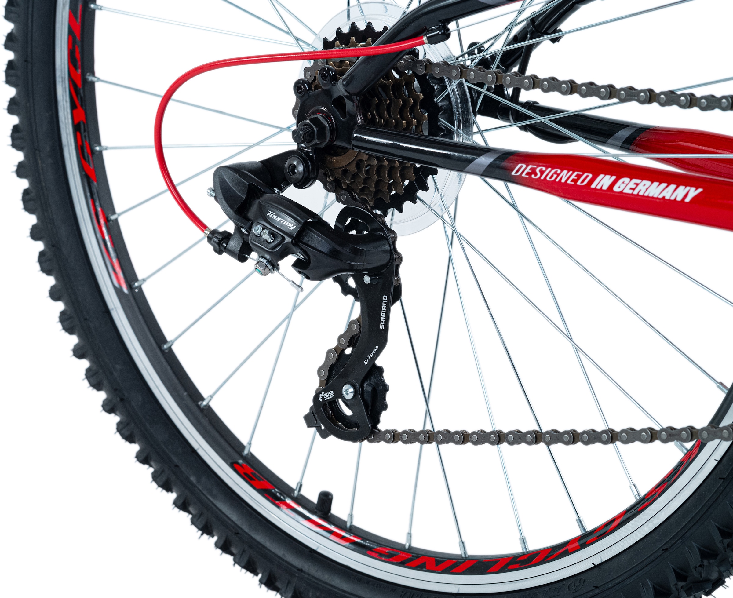 KS Cycling Mountainbike »Topeka«, 21 Gang, Shimano, Tourney Schaltwerk, Kettenschaltung, für Damen und Herren, Kettenschaltung