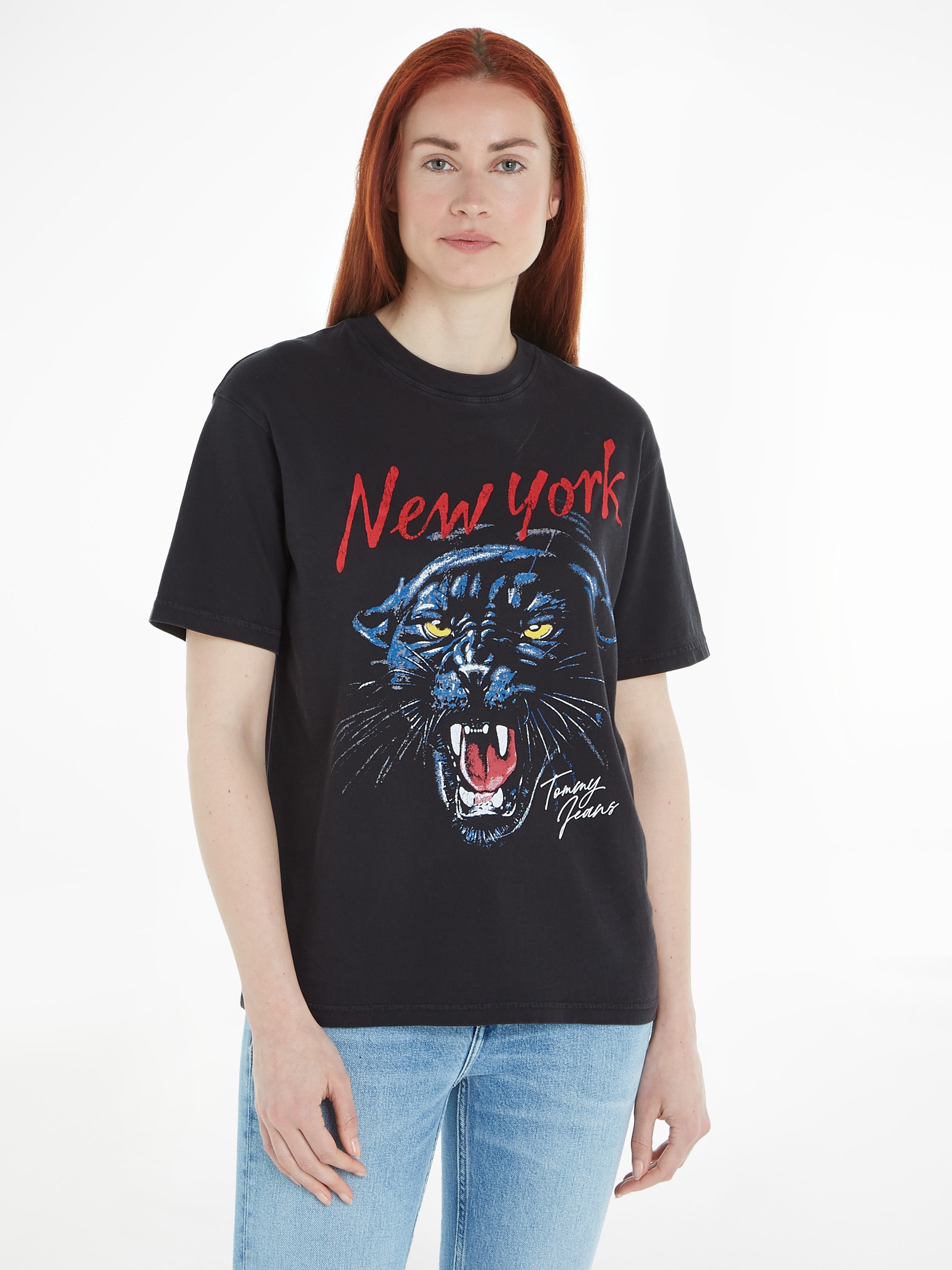 T-Shirt »TJW RLX WASHED PANTHER TEE«, mit Frontprint