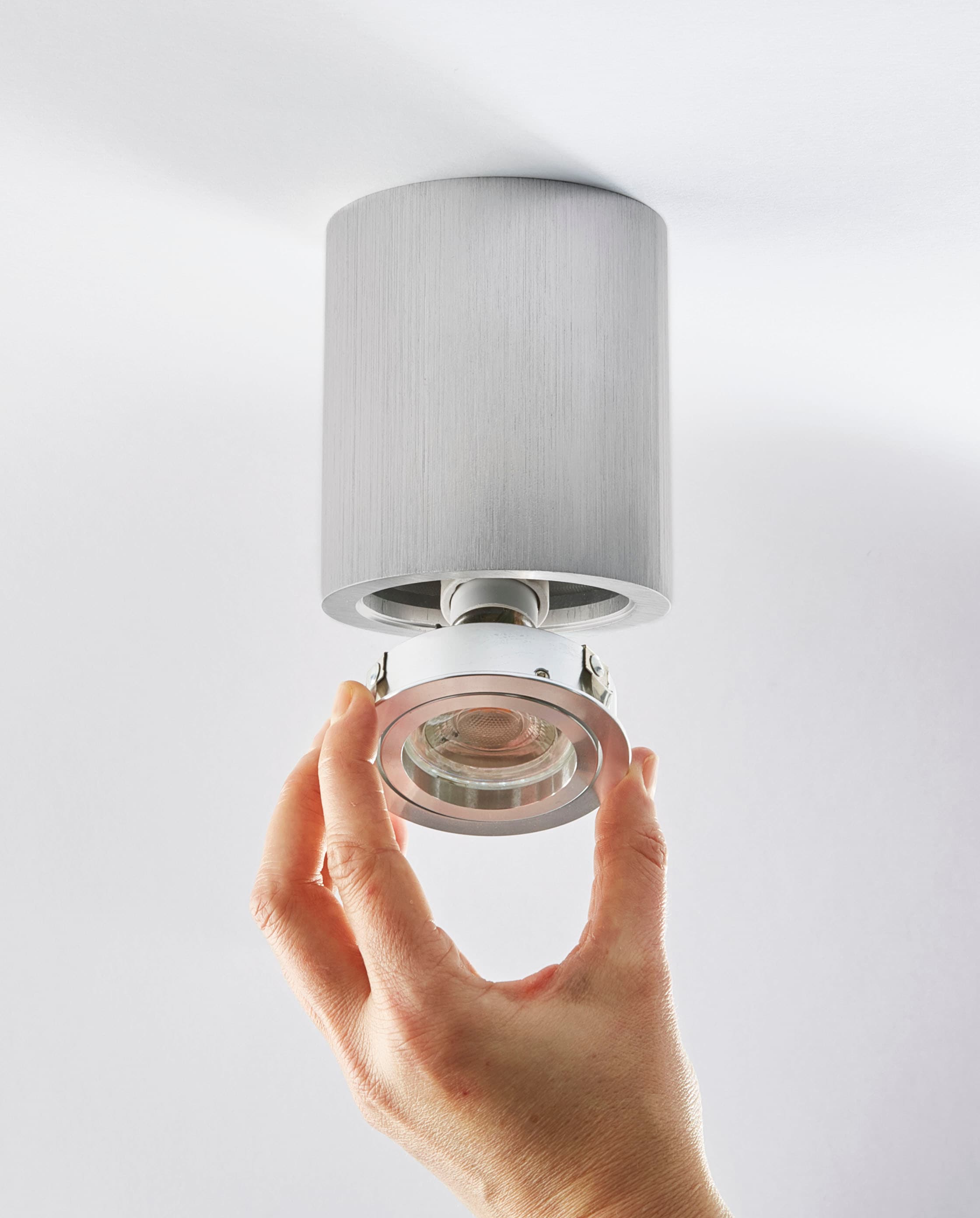 HEITRONIC Deckenleuchte »ADL9301«, 1 flammig, Leuchtmittel GU10 | ohne Leuchtmittel, Aufbauleuchte,Aufbaulampe, für Esszimmer, Flur, Wohnzimmer, schwenkbar