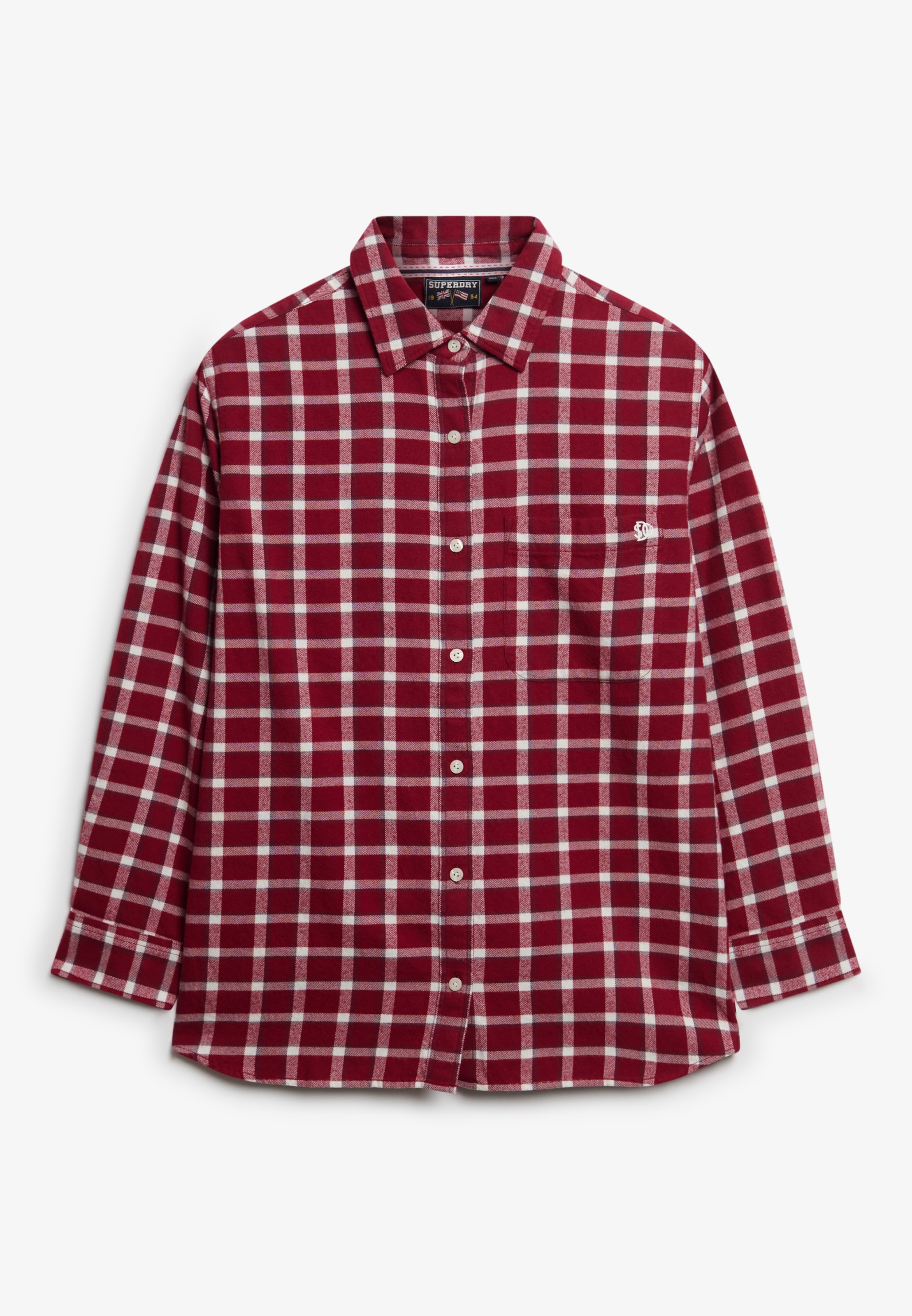 Superdry Karobluse »CHECK FLANNEL BOYFRIEND SHIRT«
