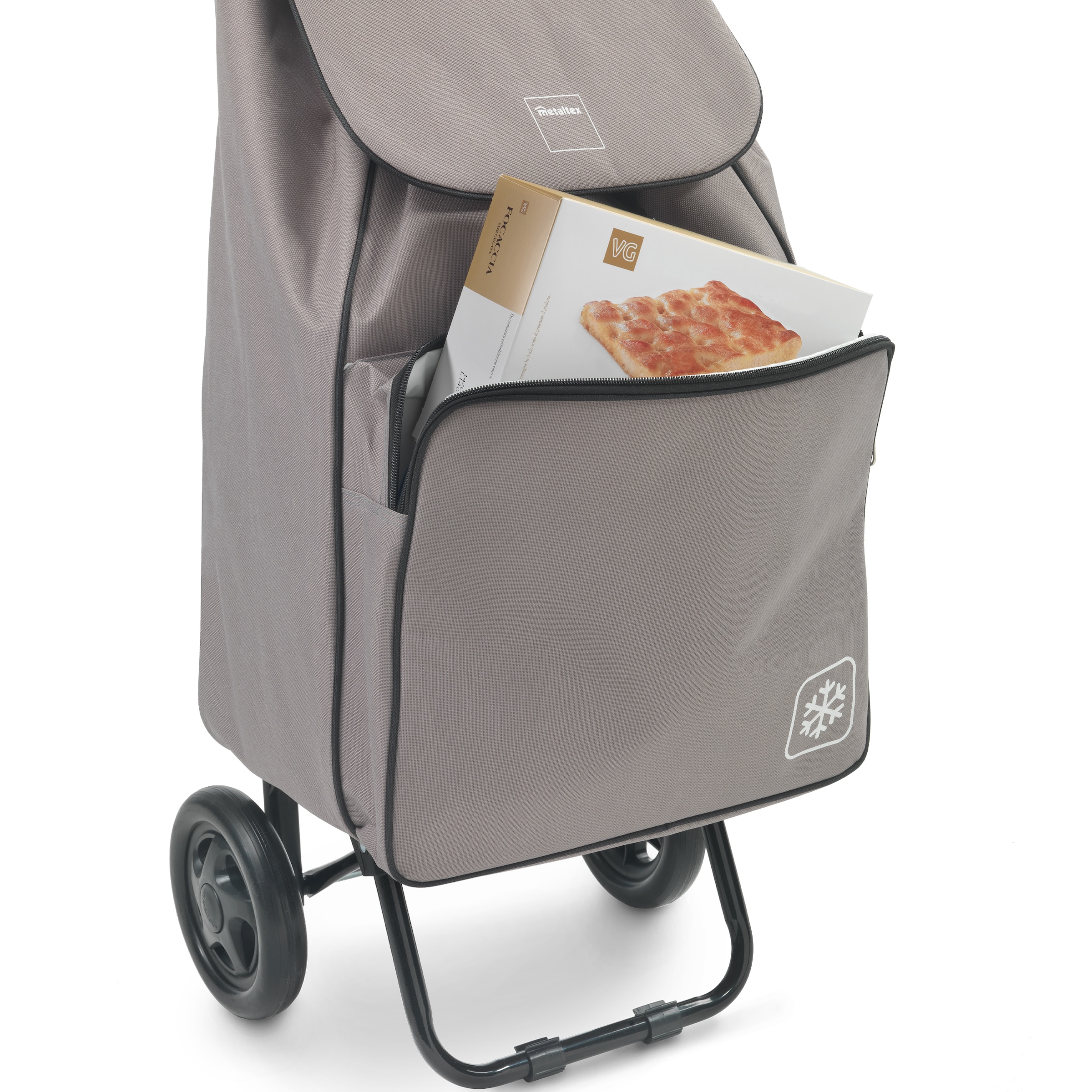 Metaltex Einkaufstrolley »Krokus« große, isolierende Fronttasche für empfindliche Lebensmittel