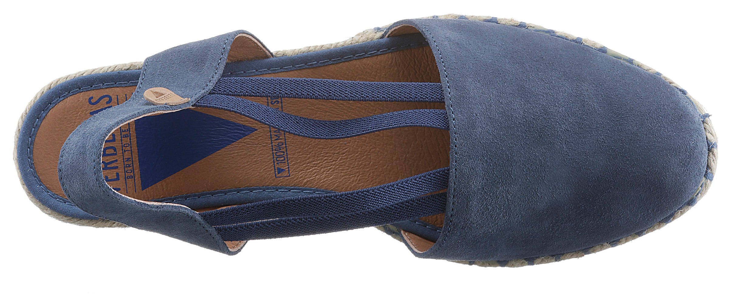 VERBENAS Sandalette »Maika Serraje«, Sommerschuh, Sandale, Keilabsatz, mit Jutebesatz