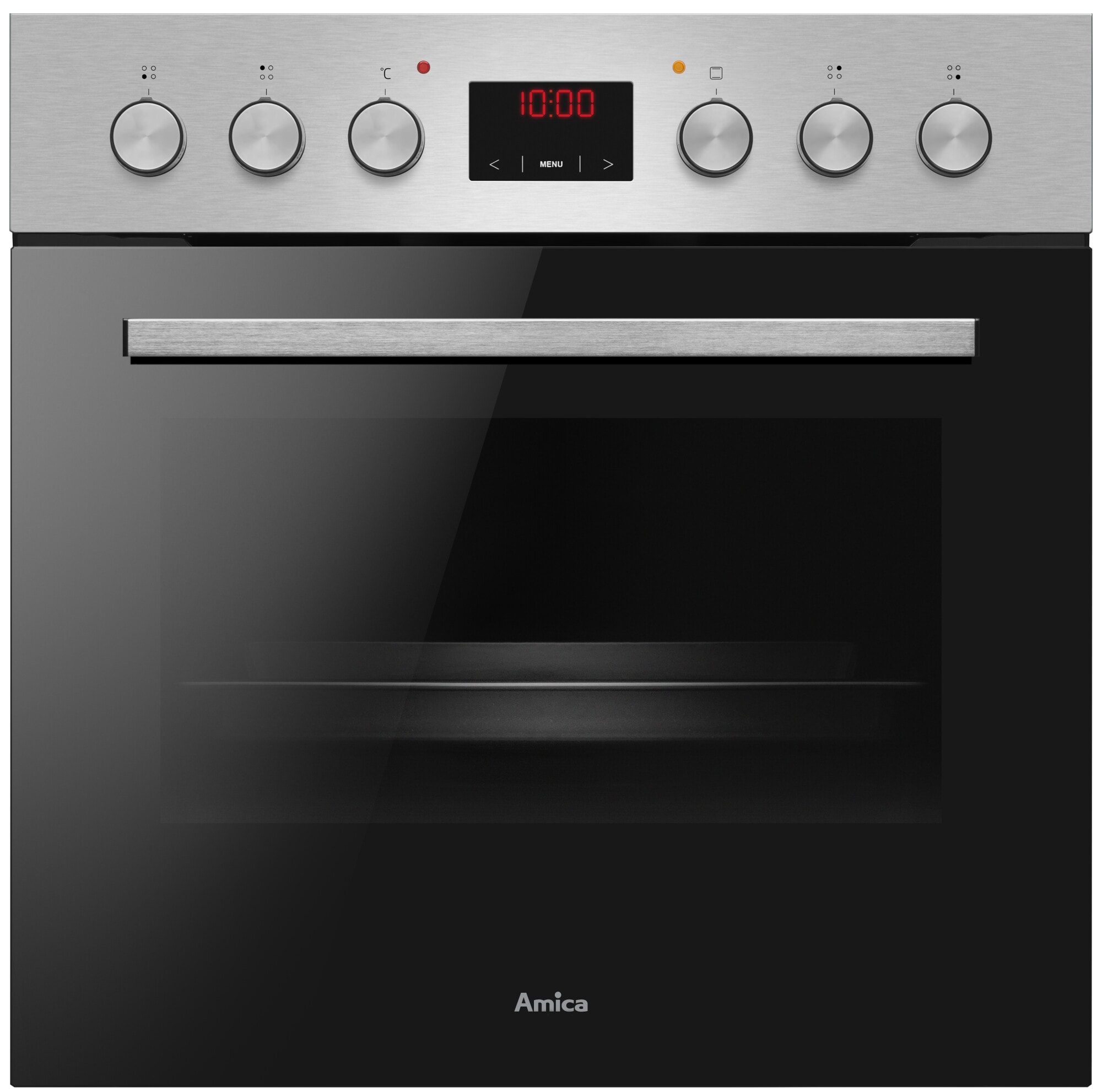 Amica Elektro-Herd-Set ACHE 9335 E »ACHE 9335 E« mit Teleskopauszug nachrüstbar Steam Clean Set, Multifunktionsbackofen;Glaskeramik-Kochfeld, 1 Stk. tlg. Komfortables Kochen und Backen mit klarer und einfacher Handhabung