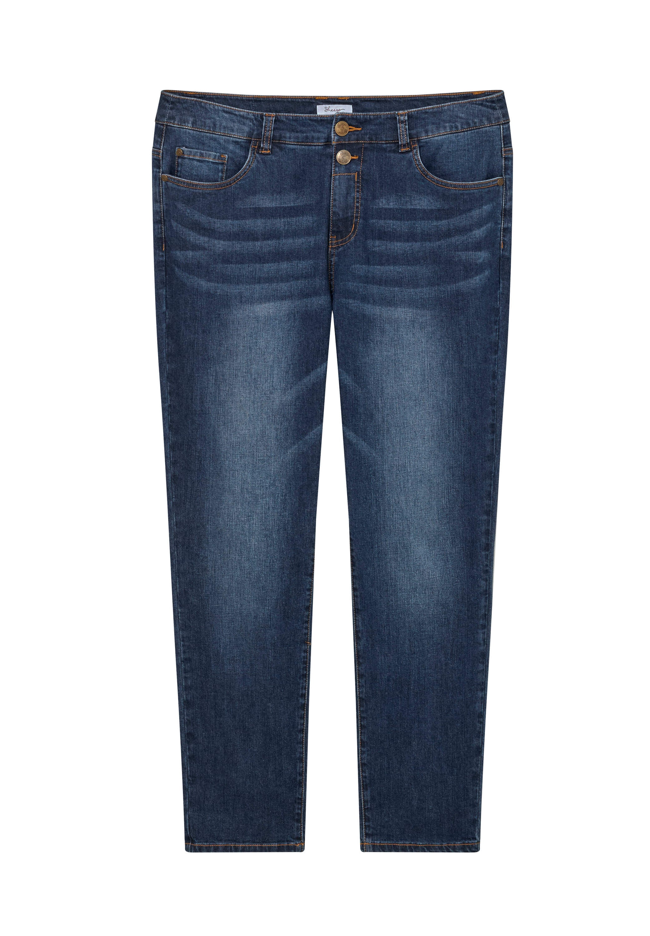 Sheego 5-Pocket-Jeans »Jeans Boyfriend-Jeans mit extra-weitem Oberschenkel«
