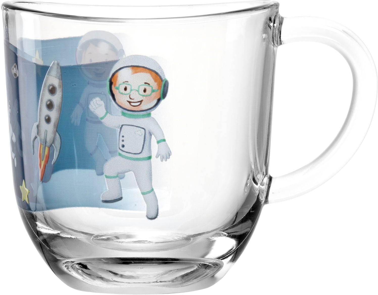 LEONARDO Tasse »Weltall BAMBINI AVVENTURA«, (Set, 6 tlg.), 280 ml, 6-teilig