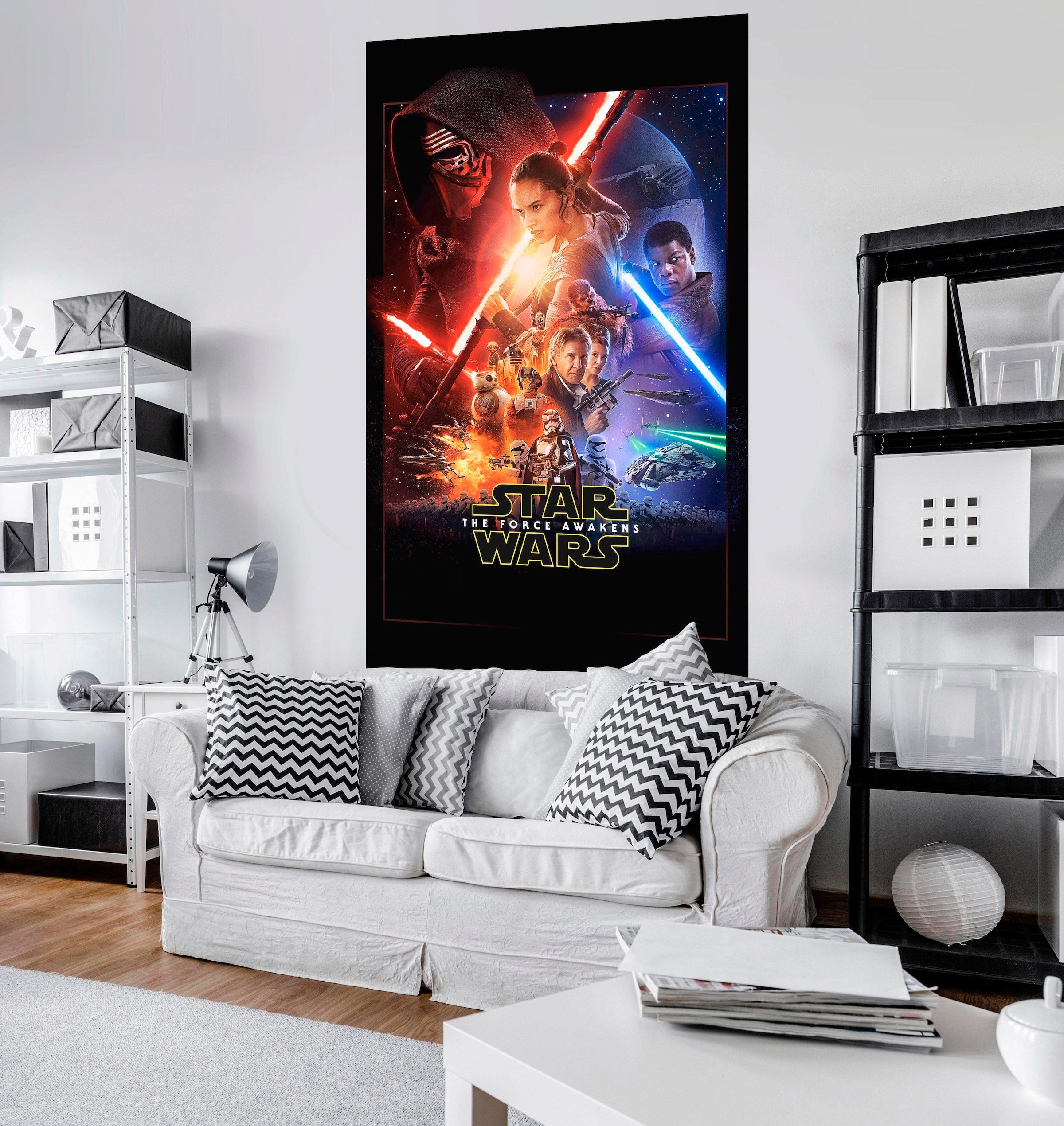 Komar Vliestapete »Digitaldruck Vlies -  Star Wars EP7 Official Movie Poster« bedruckt glatt Kinderzimmer