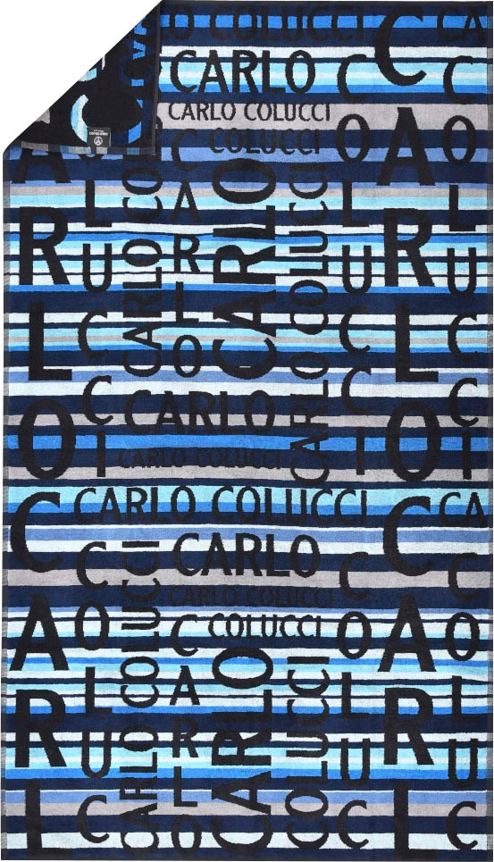 und Colucci auffälliger Schriftzügen »Matteo«, OTTO (1 St.), CARLO Carlo Jacquard-Optik in COLUCCI Strandtuch bei