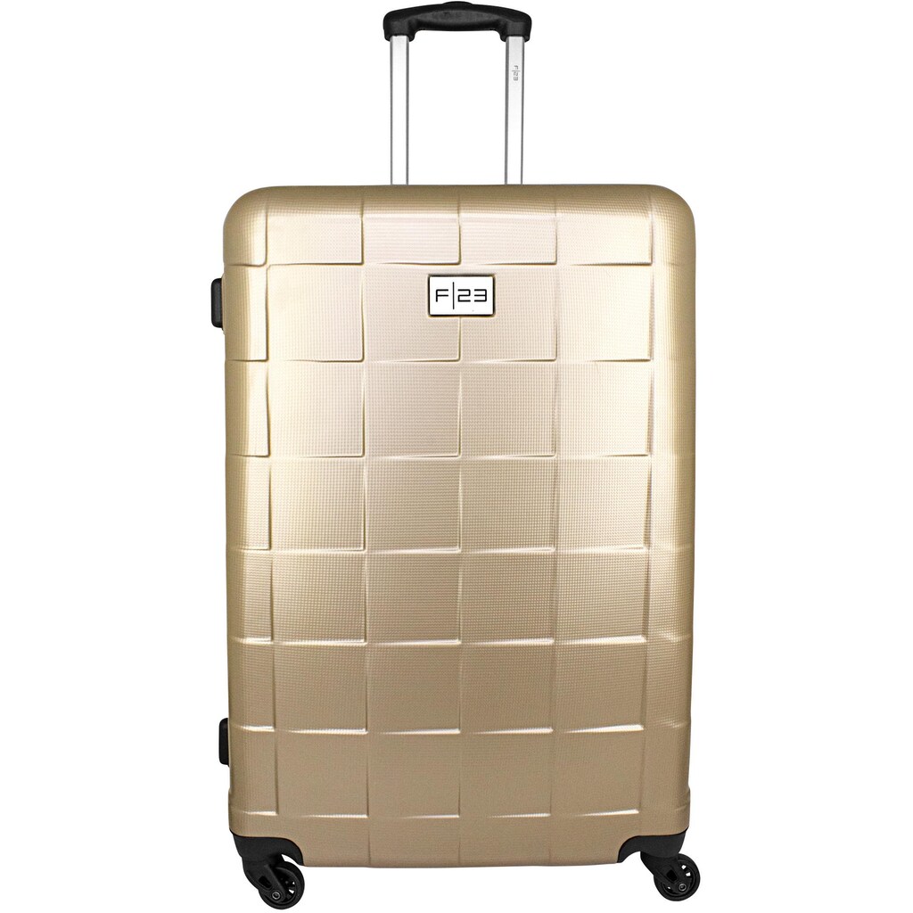 F23™ Hartschalen-Trolley »Wave 3.0, 78 cm, ricegold«, 4 Rollen