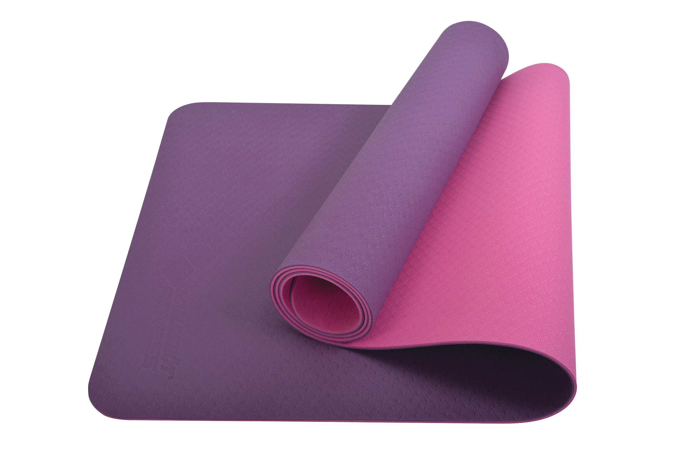 Schildkröt Yogamatte »Yogamatte 4mm BICOLOR - Violett/Rosa« Inkl. Tasche mit Kordelzug / PVC frei