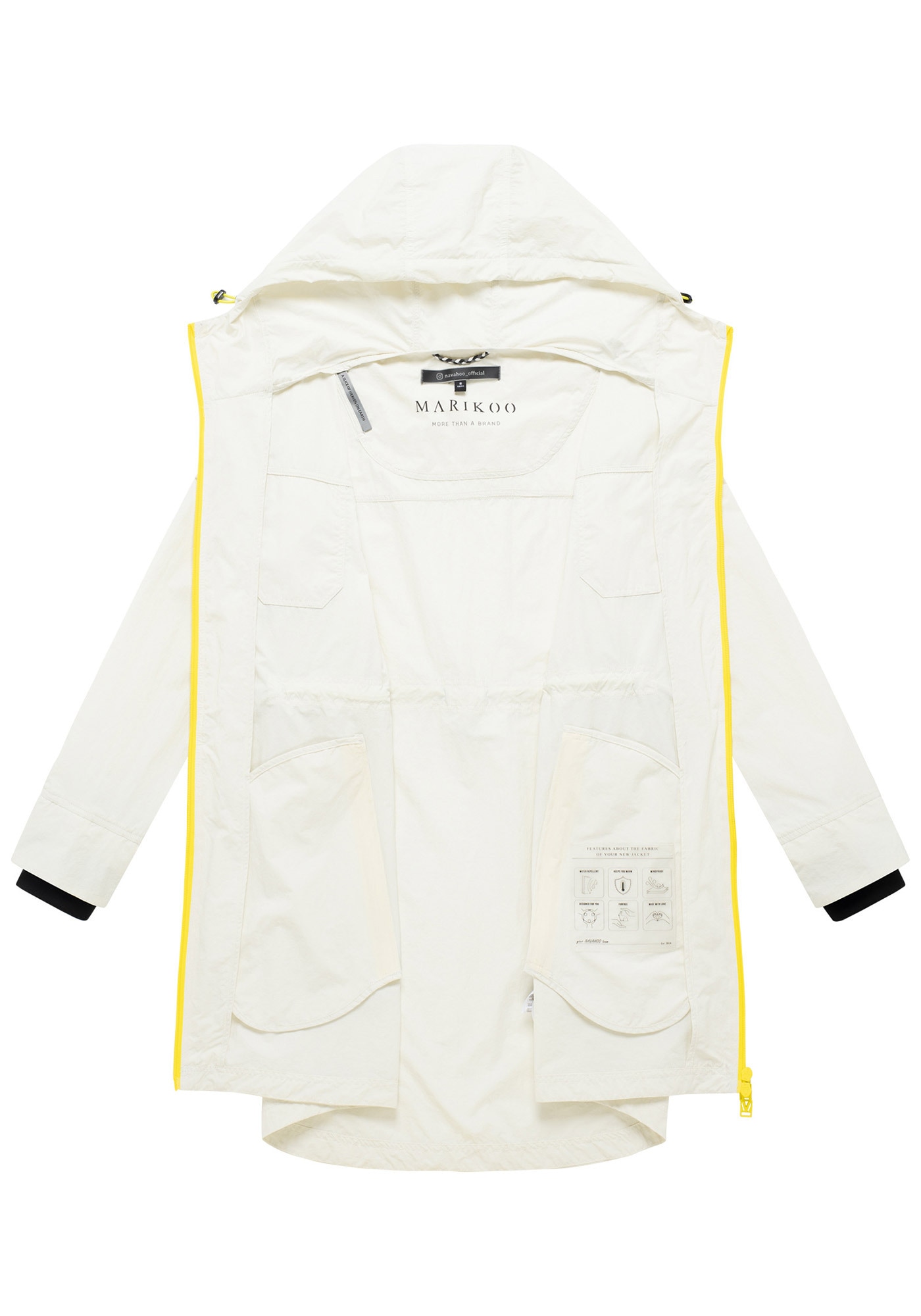 Marikoo Outdoorjacke »Marikoo Trüffelbonbon Damen Mantel N133«