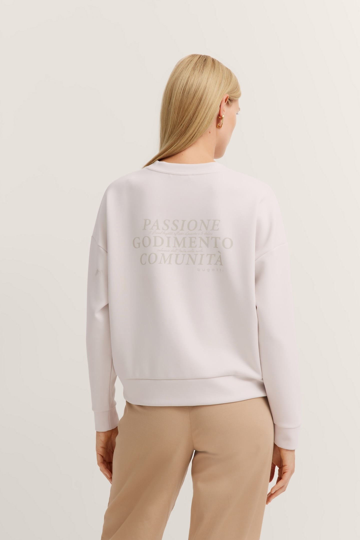 bugatti Sweatshirt, mit Schriftzug