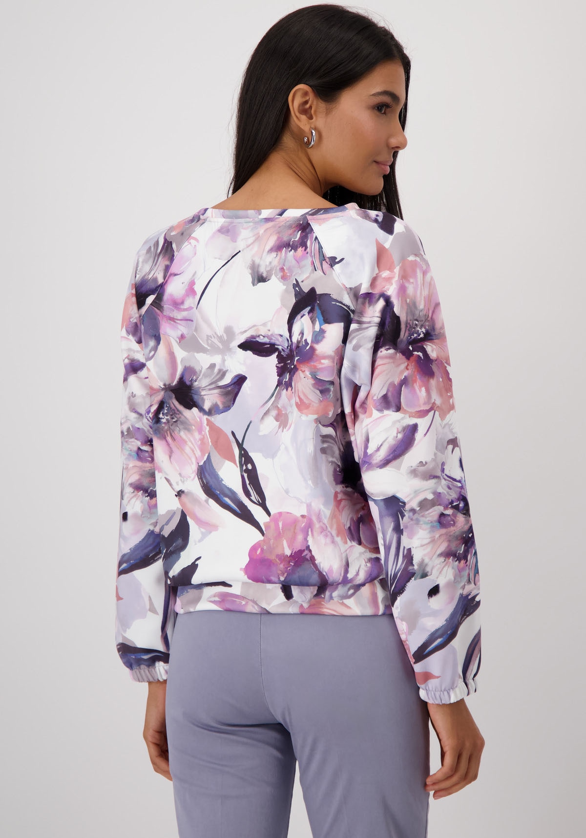 Monari Sweatshirt, mit Blumendruck