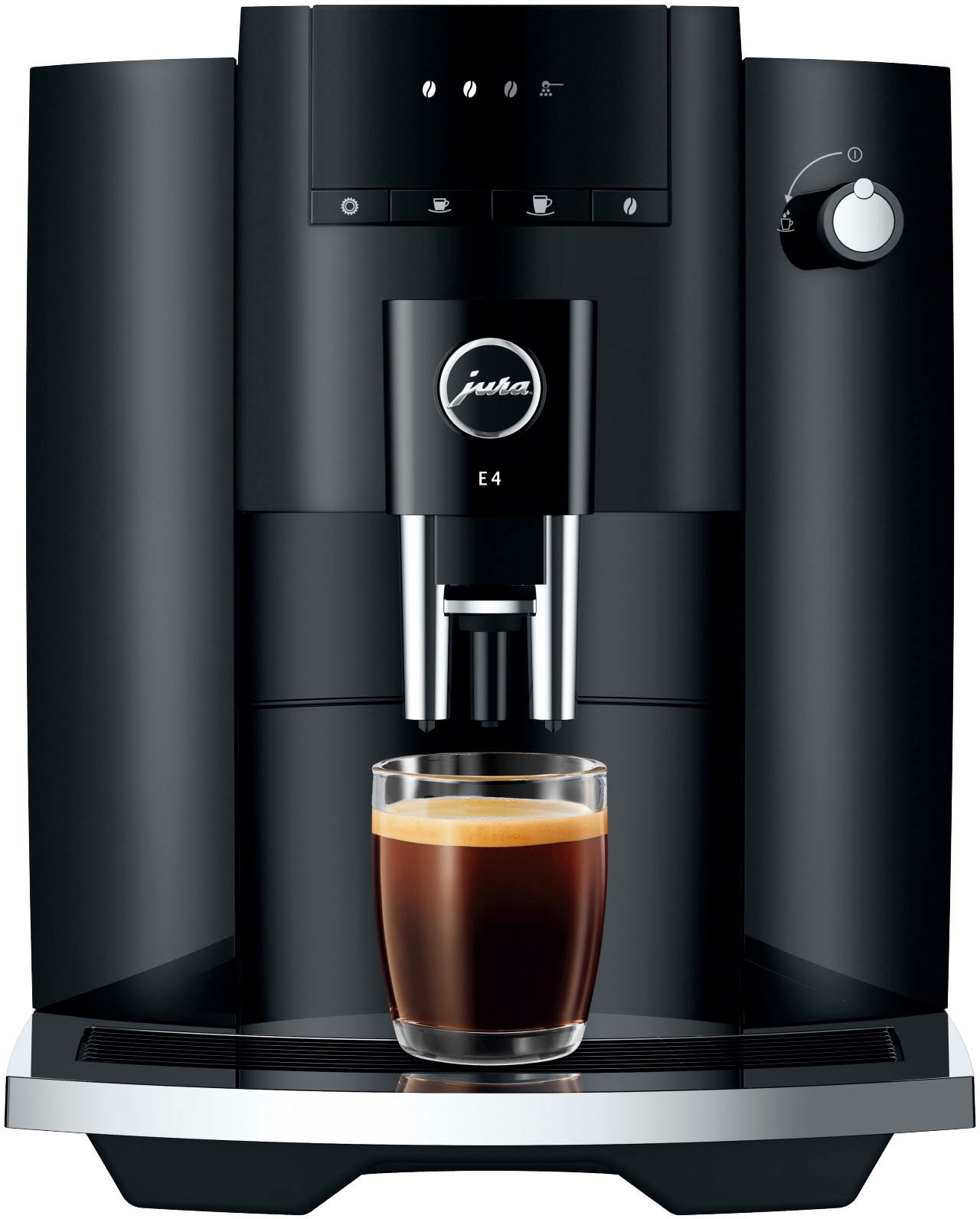 JURA Kaffeevollautomat »15435 E4 Piano Black (EA)«