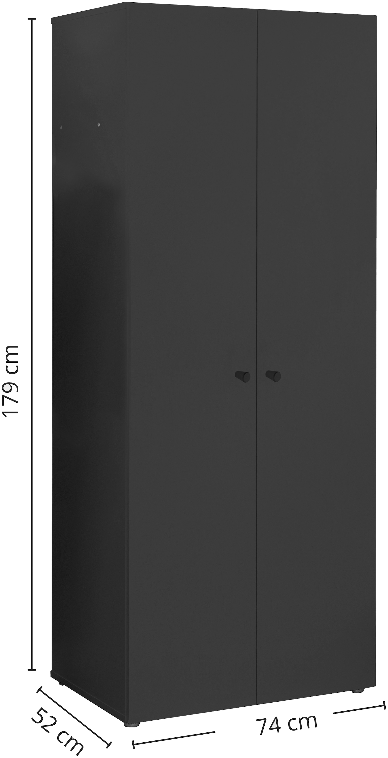 Schlafkontor Drehtürenschrank »Base Kleiderschrank Joe Garderobe Hochschrank Wäscheschrank«, Bega Schrank Schlafzimmer Bestseller