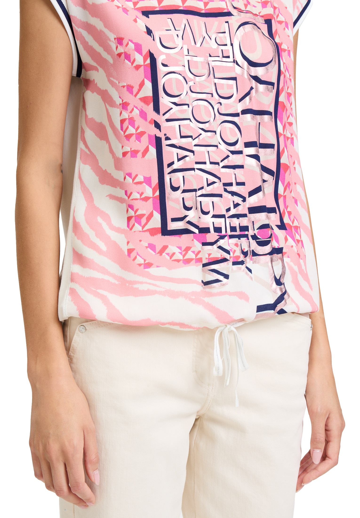 Betty Barclay Kurzarmshirt »Blusenshirt mit Tunnelzug«