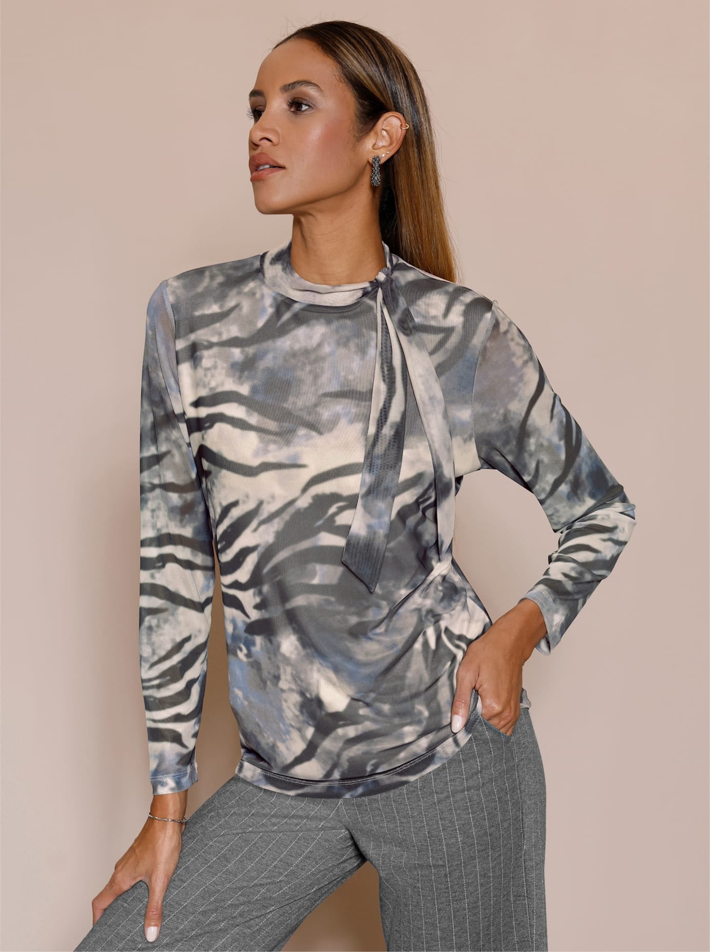 creation L Langarmshirt »Druck-Shirt« 1