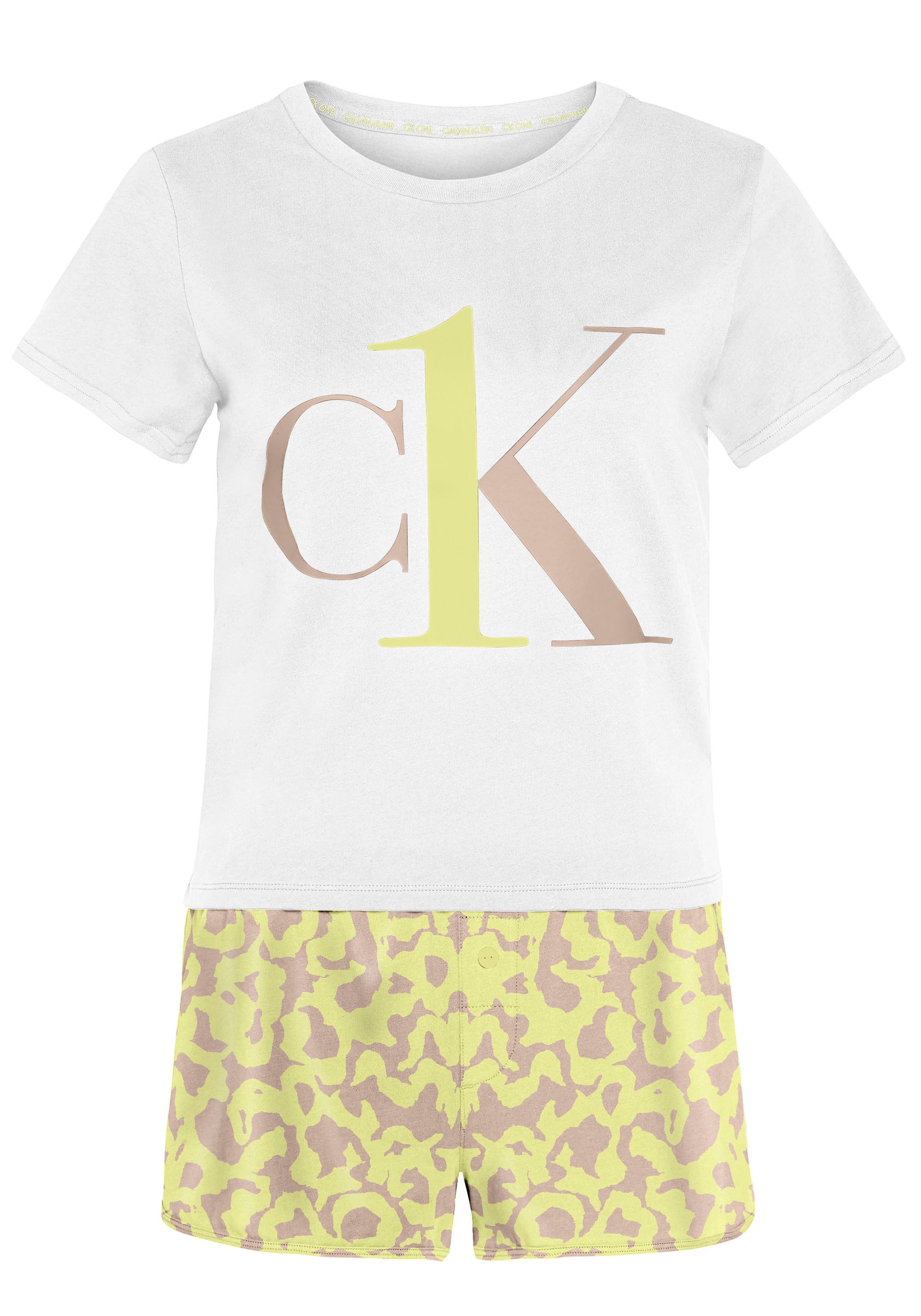 Calvin Klein Shorty, (2 tlg.), mit Animal-Druck