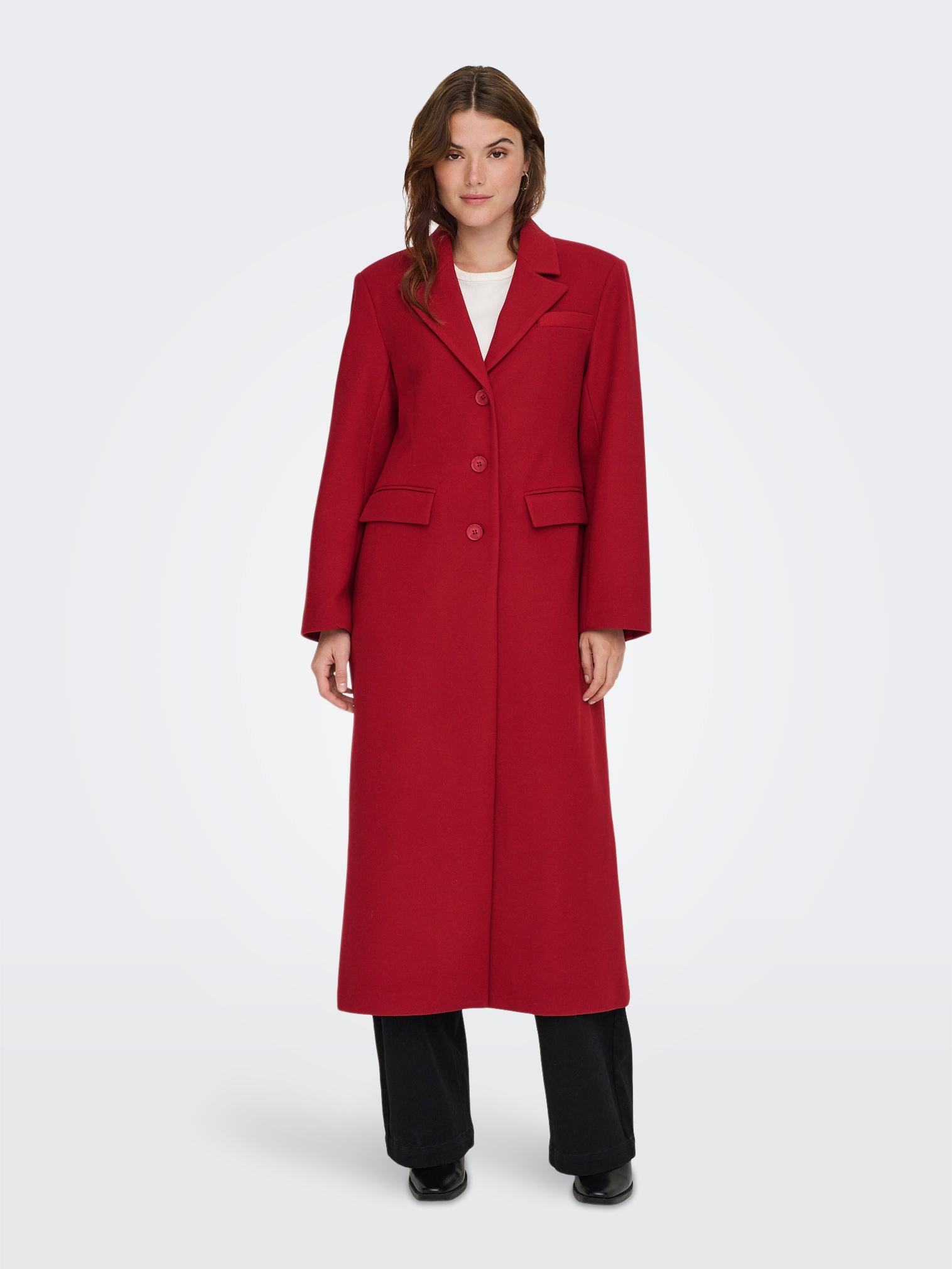 ONLY Langmantel »ONLNANCY LIFE LONG FITTED COAT CC OTW«
