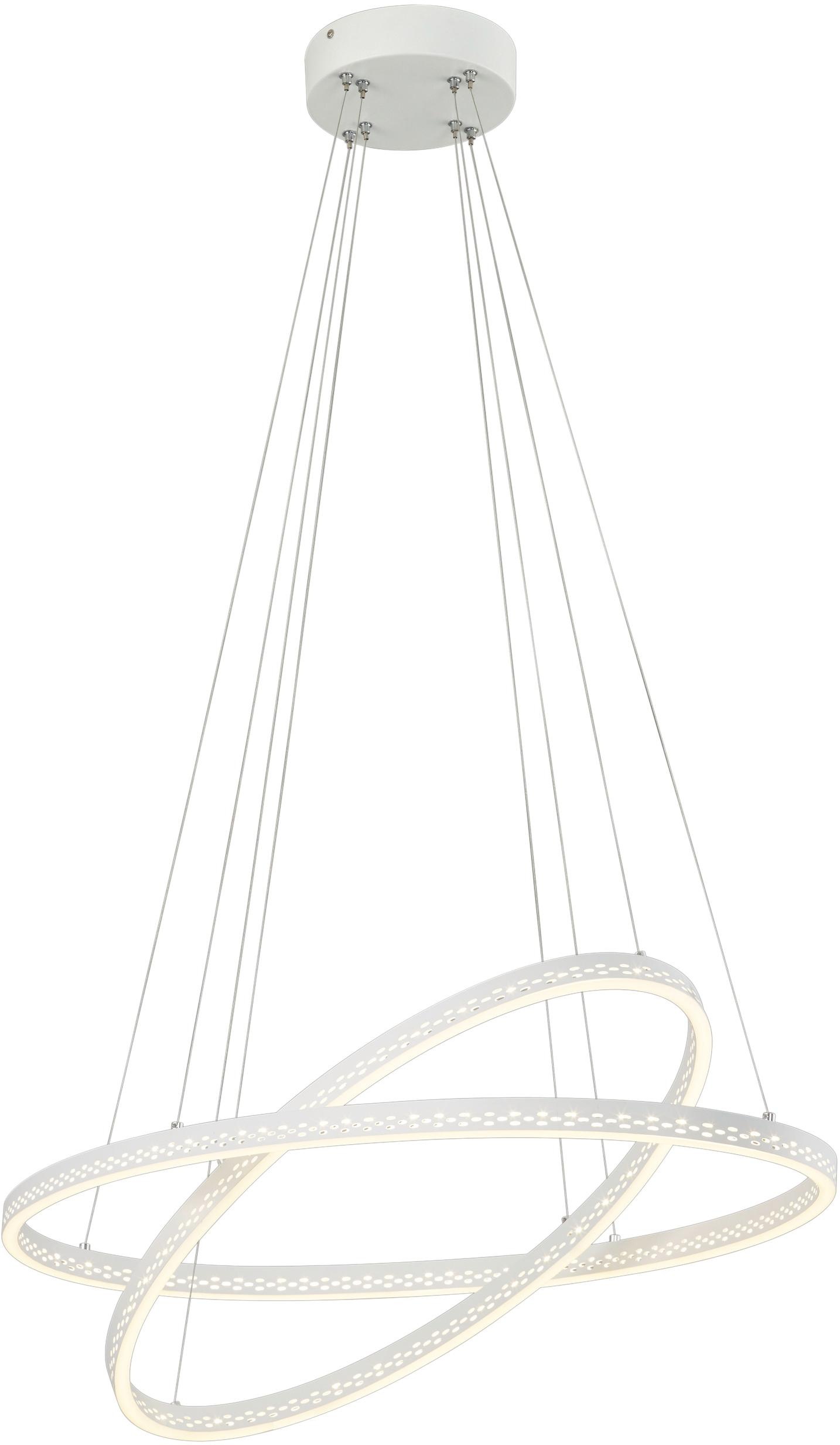 TRIO Leuchten LED Pendelleuchte »Lincoln«, LED-Board, Warmweiß, Hängeleuchte, Switch Dimmer