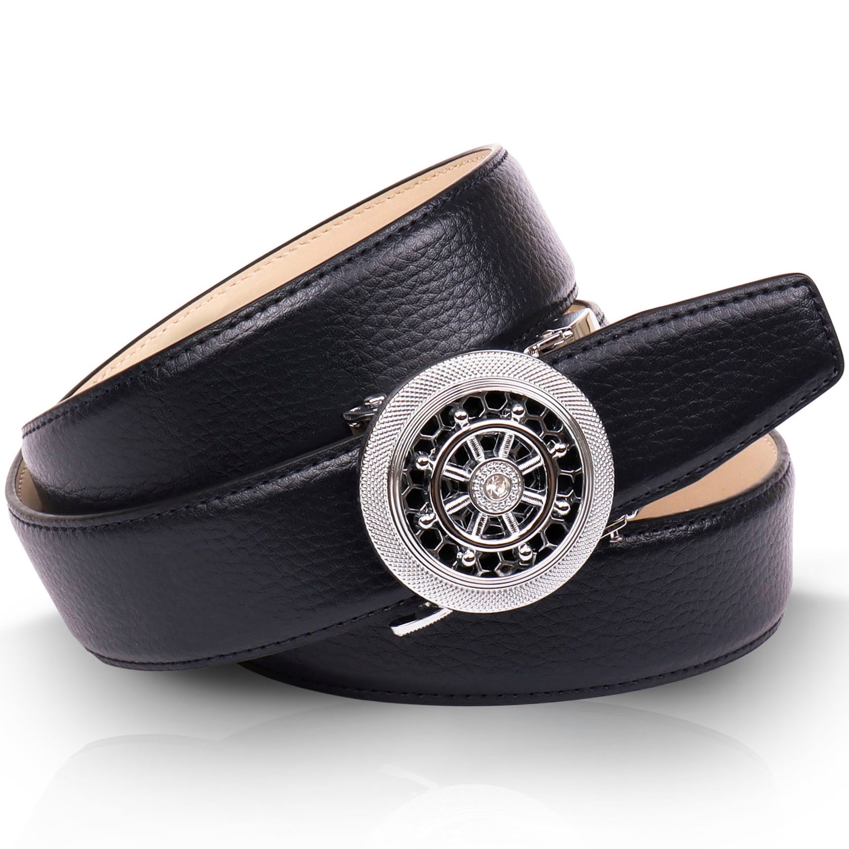 Anthoni Crown Ledergürtel, mit silberfarbener Automatik-Schließe und  drehendem Steuerruder im OTTO Online Shop