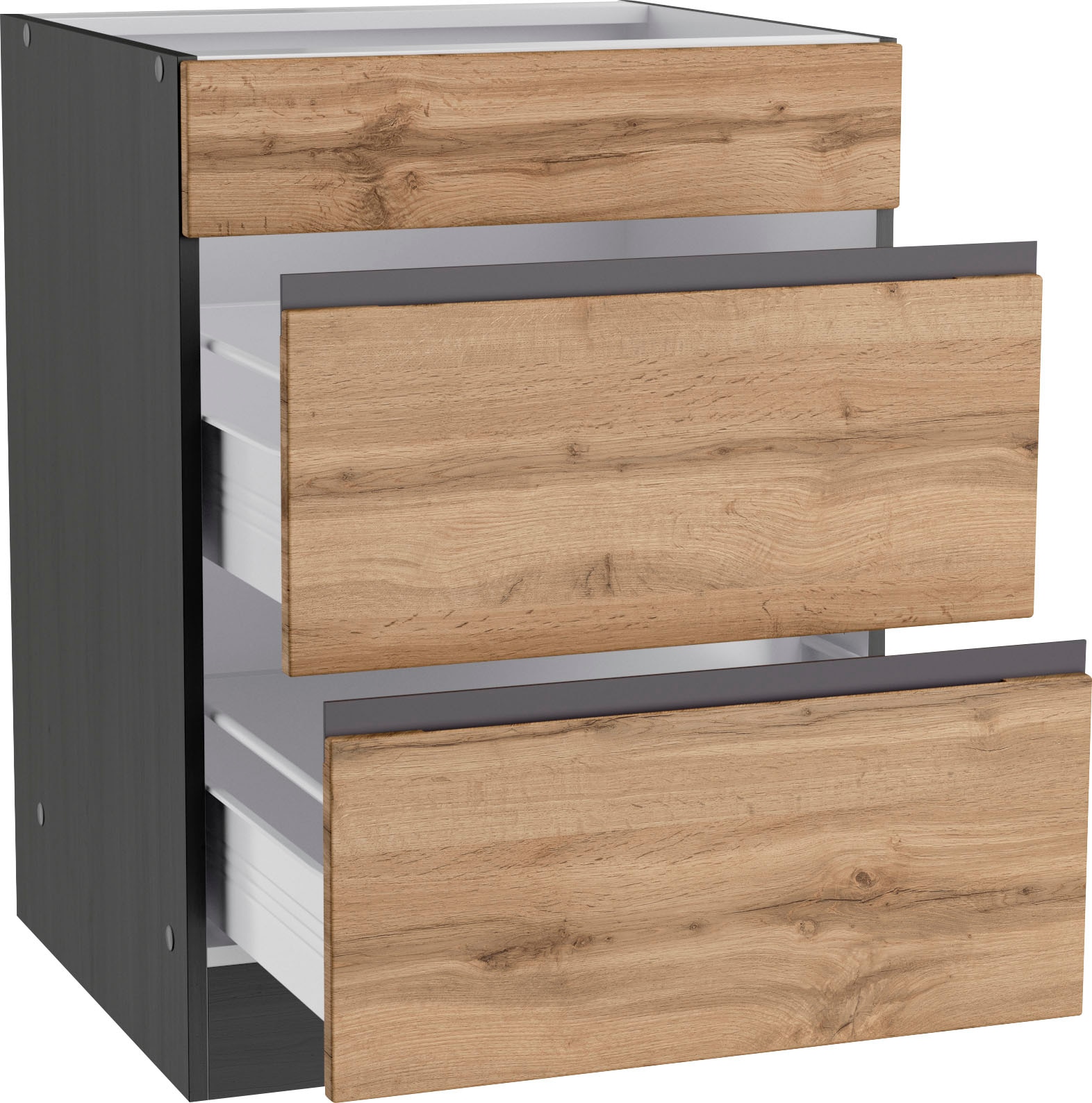 KOCHSTATION Kochfeldumbauschrank »KS-Riesa«, Breite 60 cm, MDF-Fronten