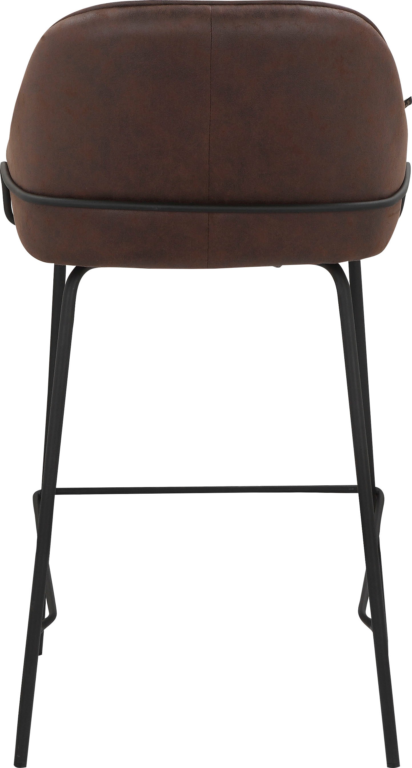 Leonique 4-Fußstuhl »Puant«, 2 St., Luxus-Microfaser, mit Stoff aus Polyester/recyceltem Polyester, Sitzhöhe 65 cm