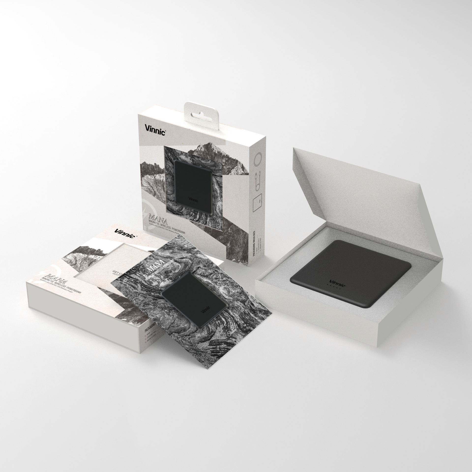 Vinnic Powerbank »MANA Magnetic Wireless Powerbank 8.000mAh« Vinnic MANA Magnetic Wireless Powerbank 8.000mAh,blue