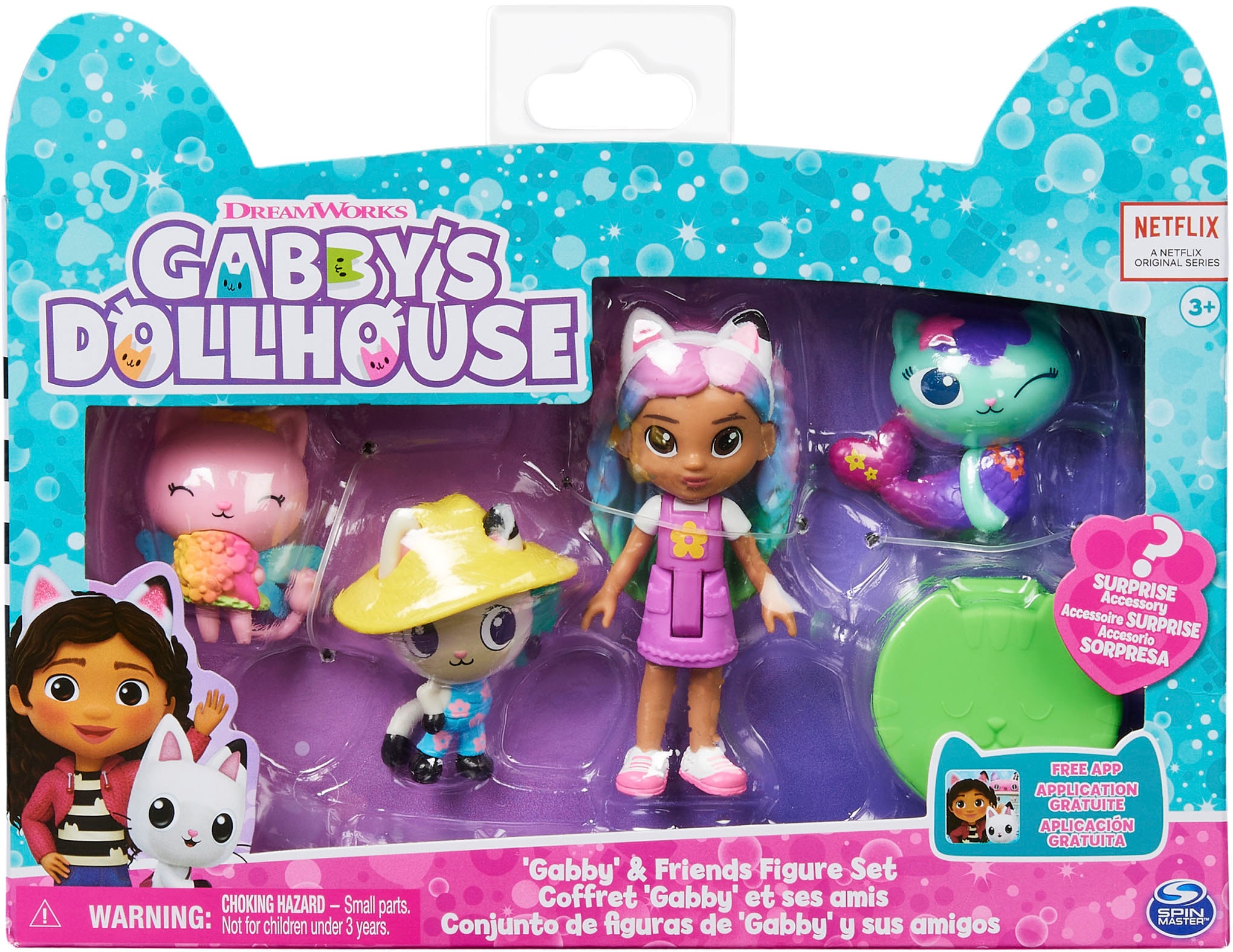 Spin Master Spielfigur »Gabby‘s Dollhouse, Regenbogen Figuren im Set«, (Set)