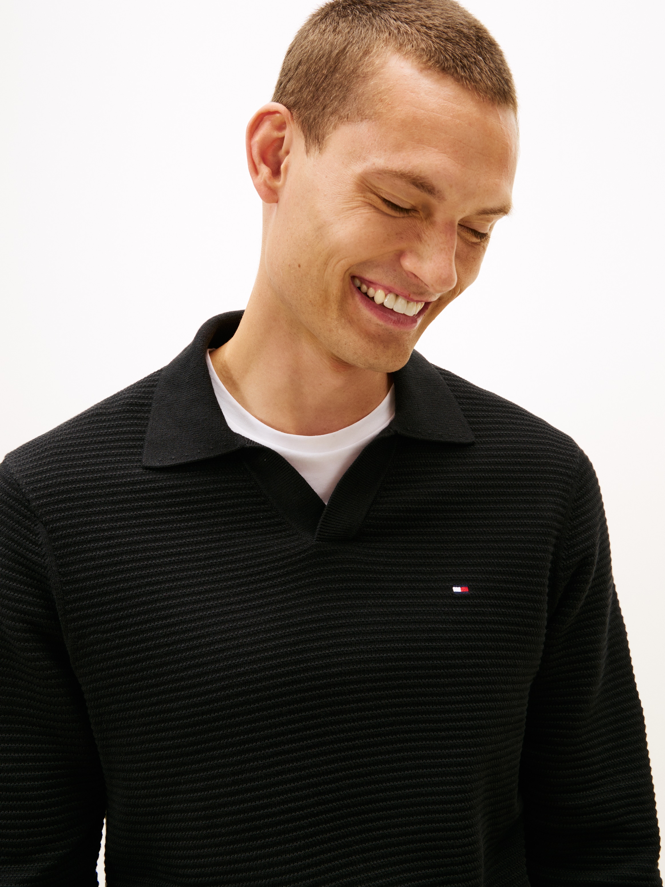 Tommy Hilfiger Polokragenpullover »SEASONAL STRUCTURE«
