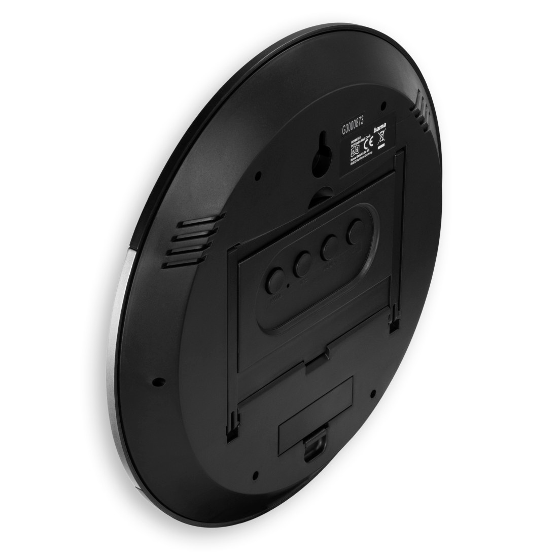 Hama Funkwanduhr »Digitale Funkuhr "Ischia", DCF, Schwarz« Tischuhr mit Temperaturanzeige