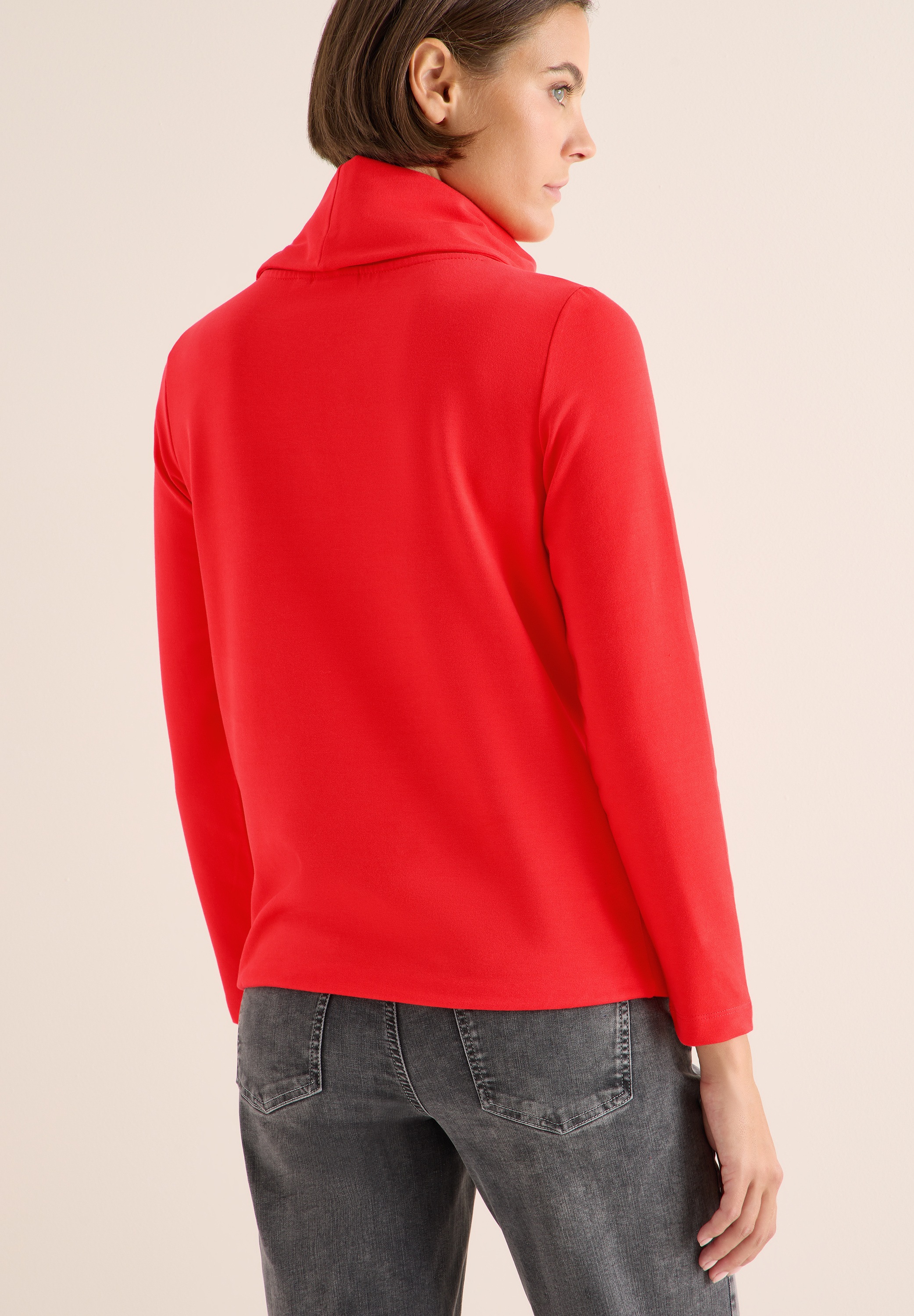 Cecil 3/4-Arm-Shirt mit großem Kragen