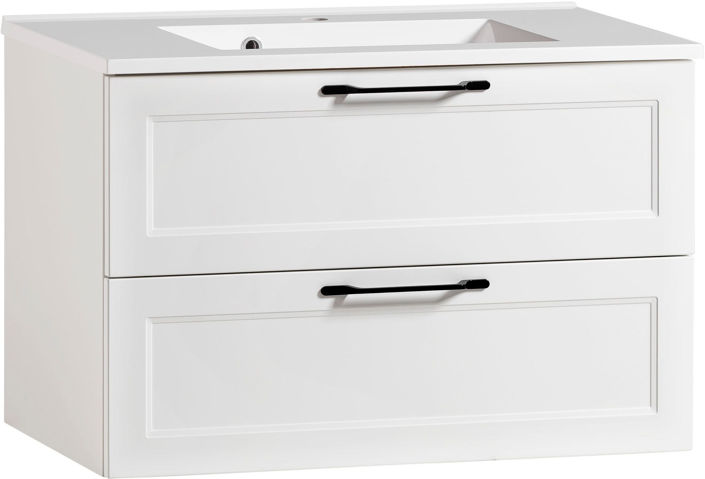 welltime Badmöbel-Set »Lana«, (Komplett-Set, 2 St.), Badezimmer-Set, 2-teilig, inkl. Waschbecken, 80 cm breit