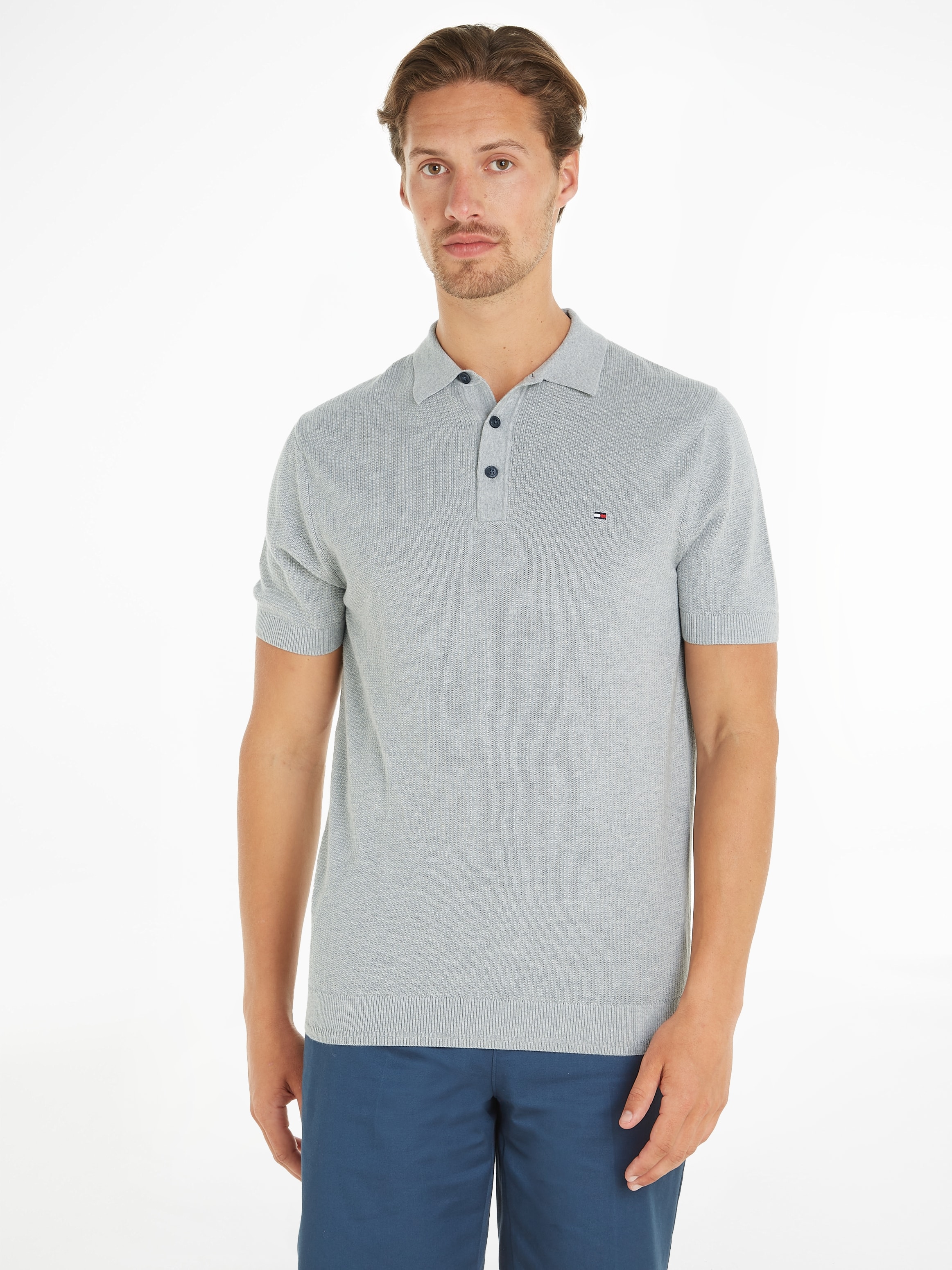 Poloshirt »CHAIN RIDGE STRUCTURE SS POLO«, mit Logostickerei auf der Brust