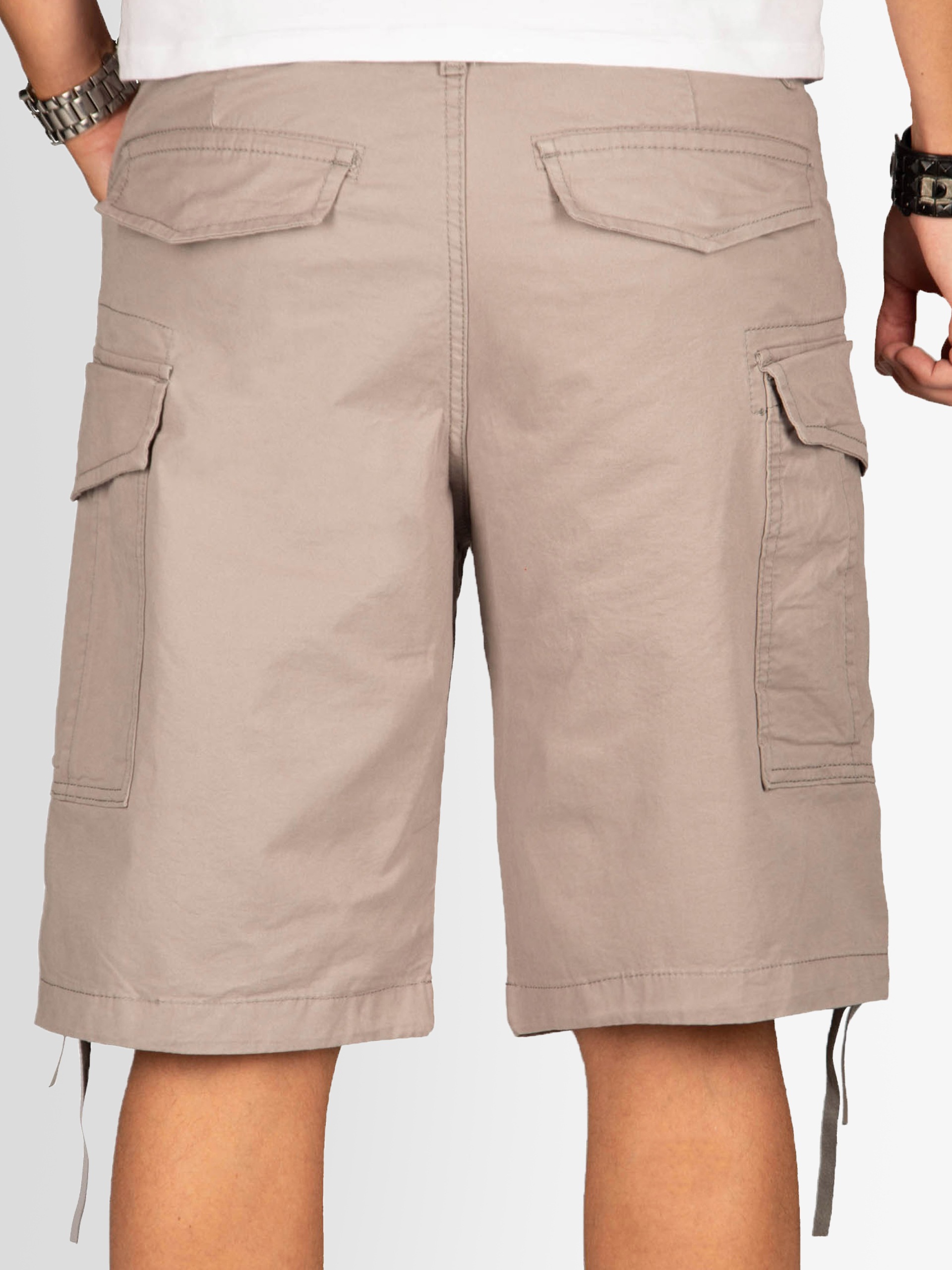 Alessandro Salvarini Cargoshorts »A. Salvarini Herren Designer Cargo Shorts Cargoshorts kurze Hose Gürtel AS133«
